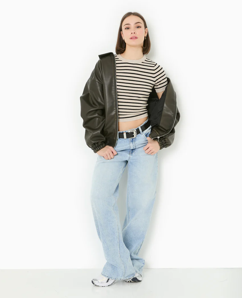 Pimkie Pull manches courtes en maille fine