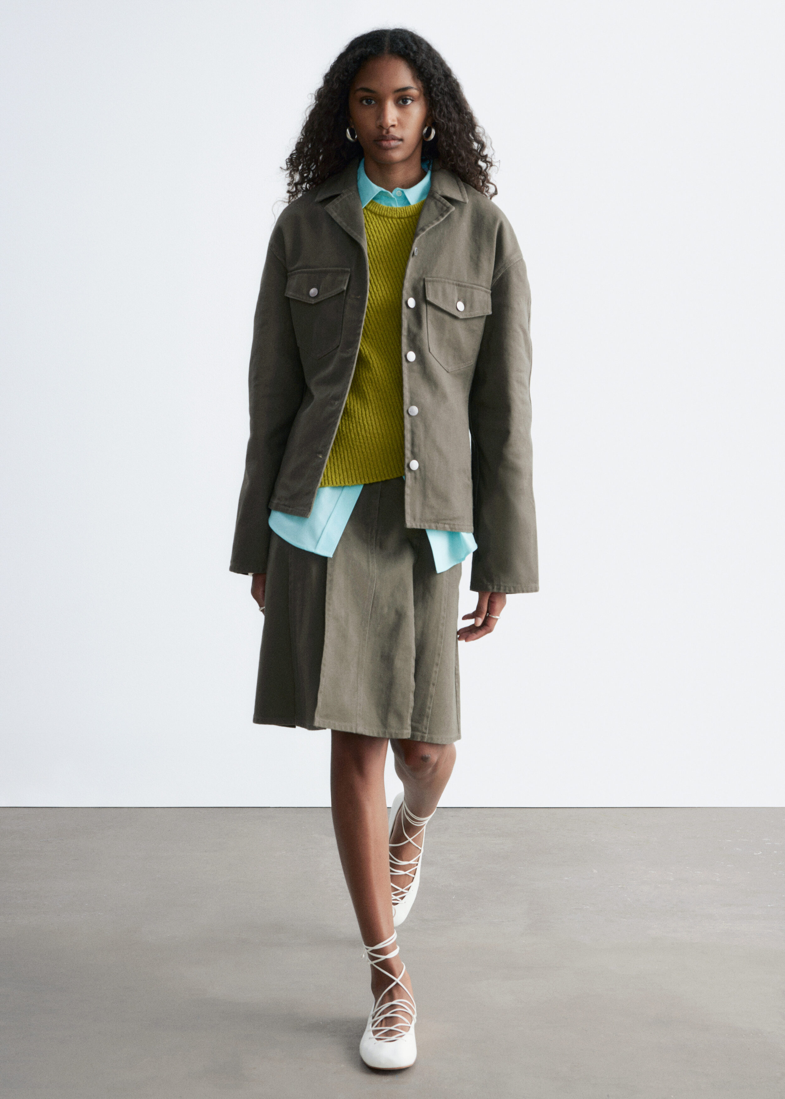 & Other Stories TAPERED COTTON JACKET