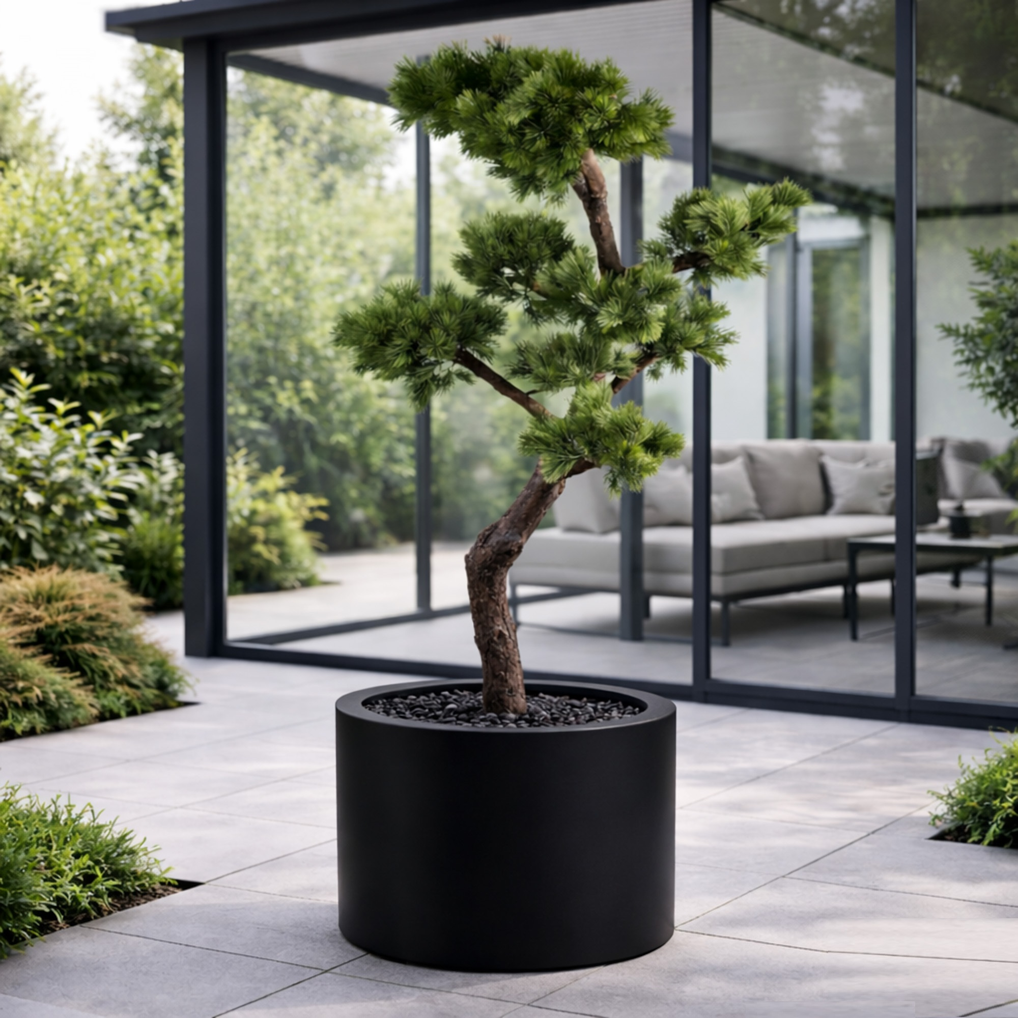 Plantenpot Maine black Ø60 x H45cm