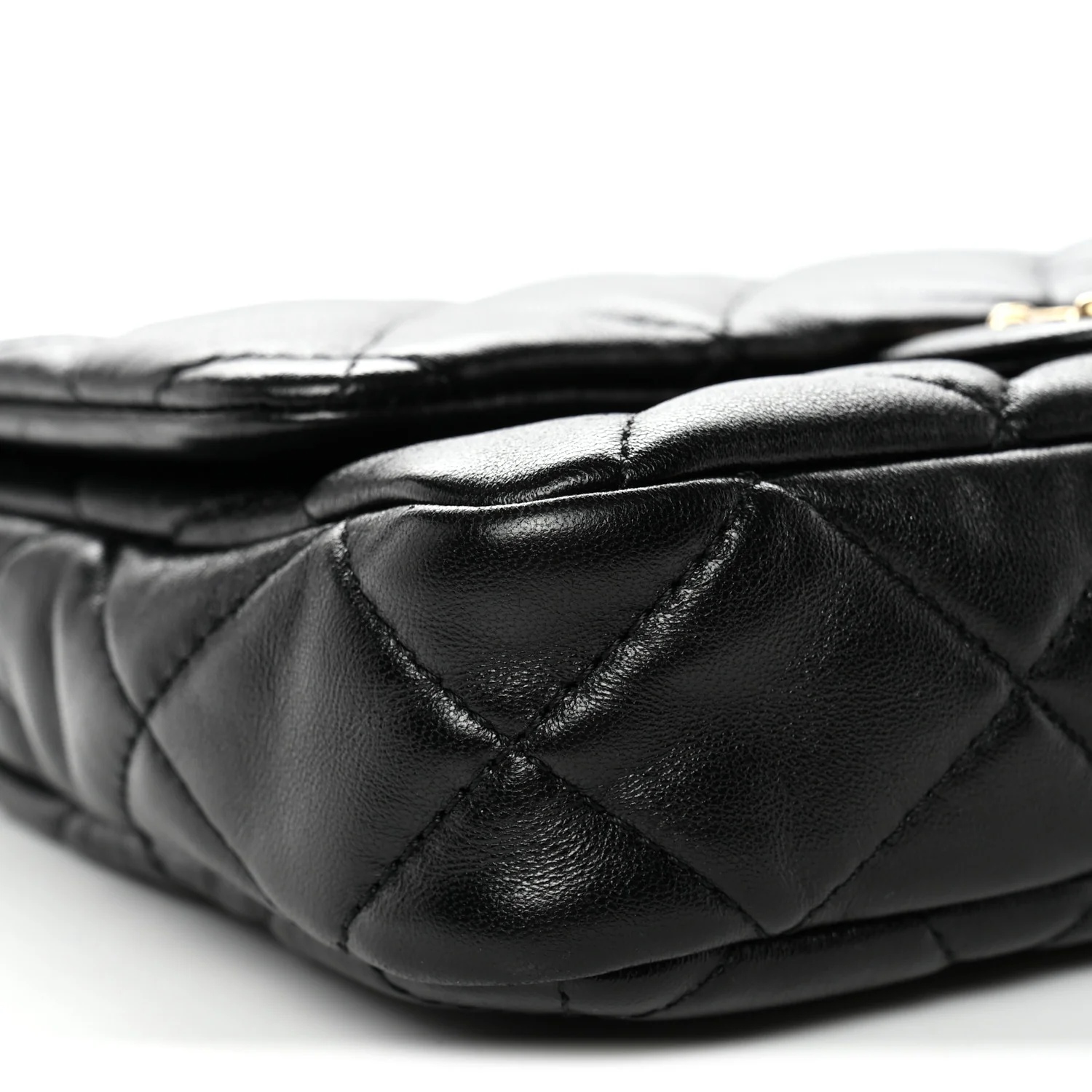 Lambskin Quilted Small Funky Town Flap Black - Top Club