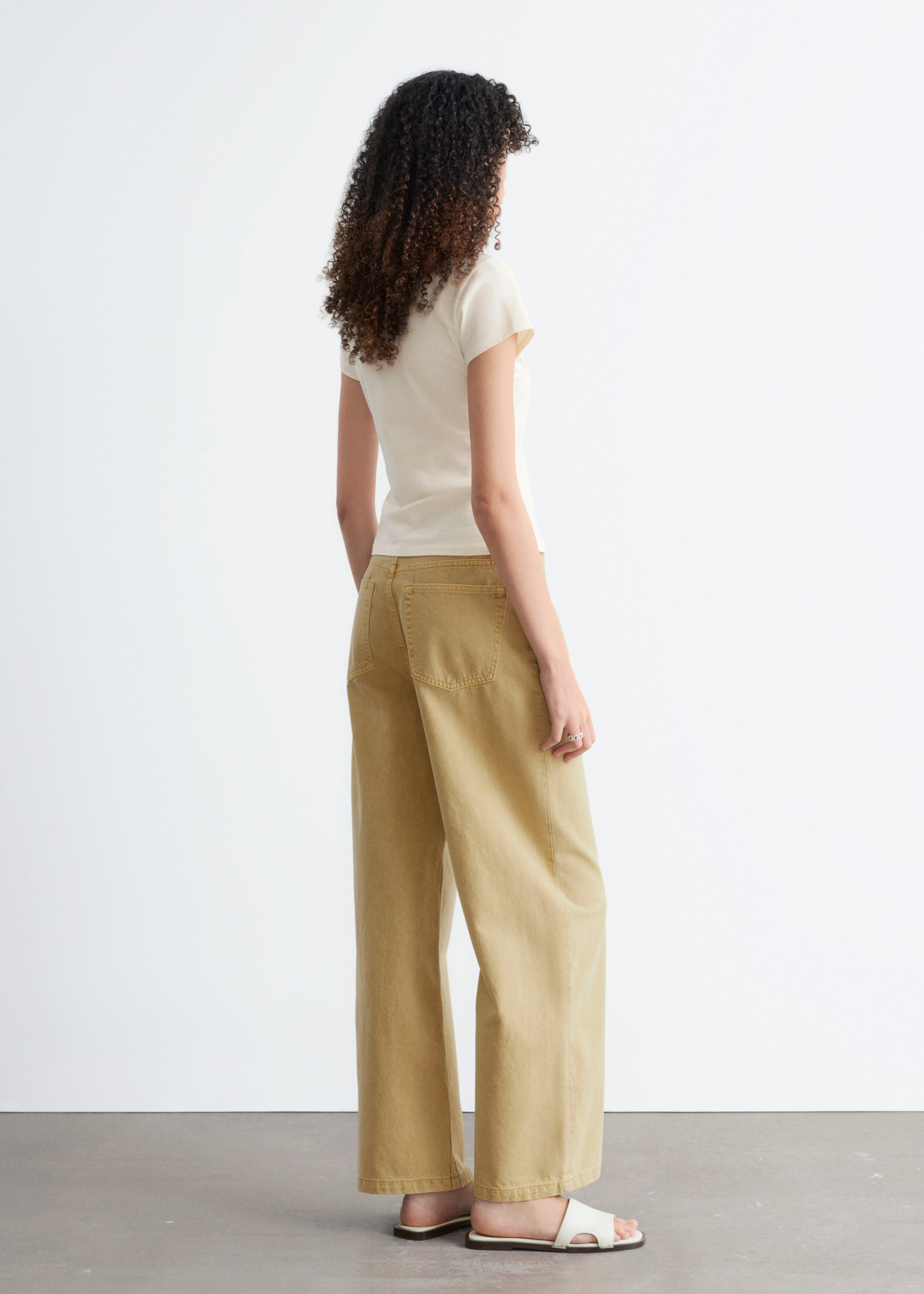 & Other Stories RUCHED BUST JERSEY TOP
