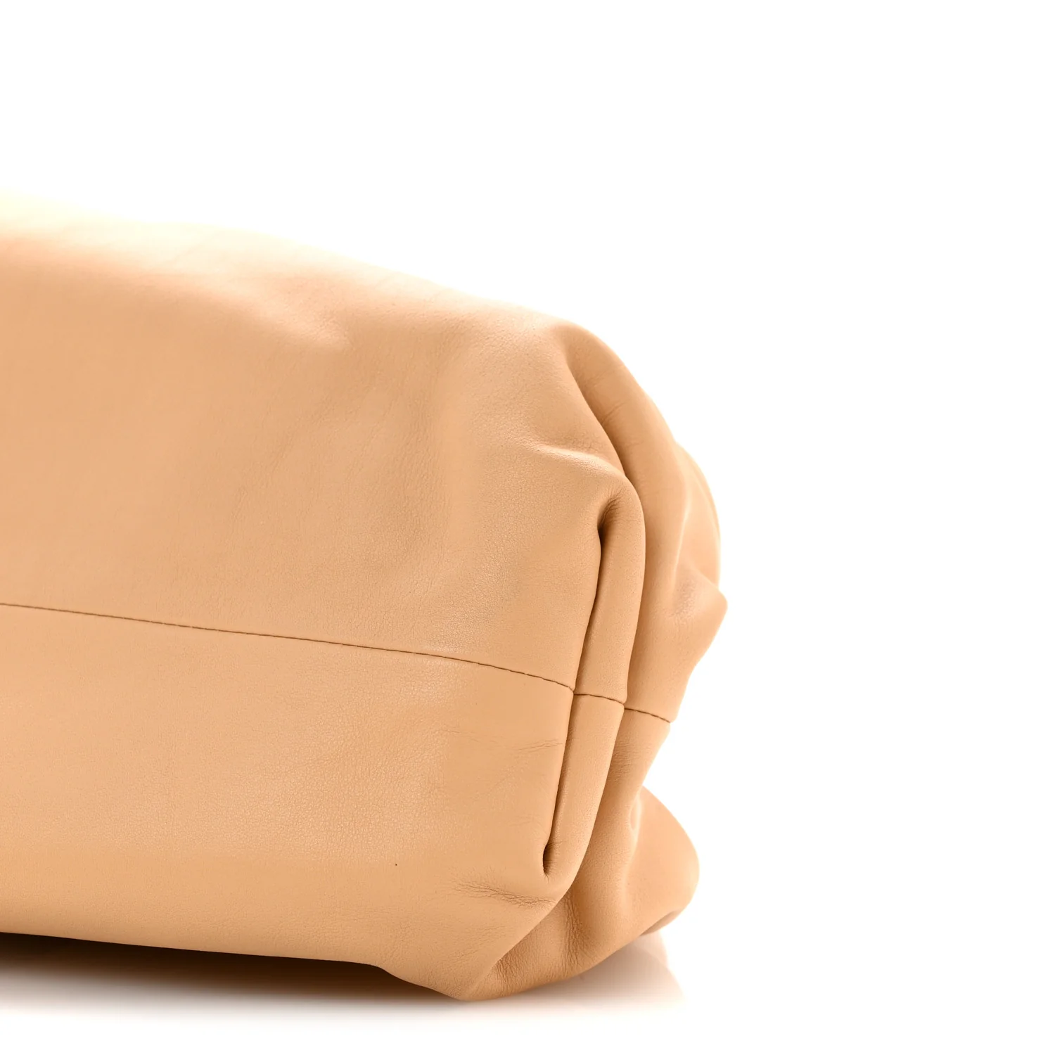 Smooth Butter Calf The Pouch Oversized Clutch Biscotto - Top Club