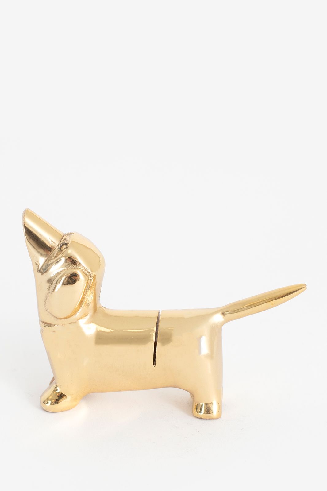 Messing kaarthouder hond