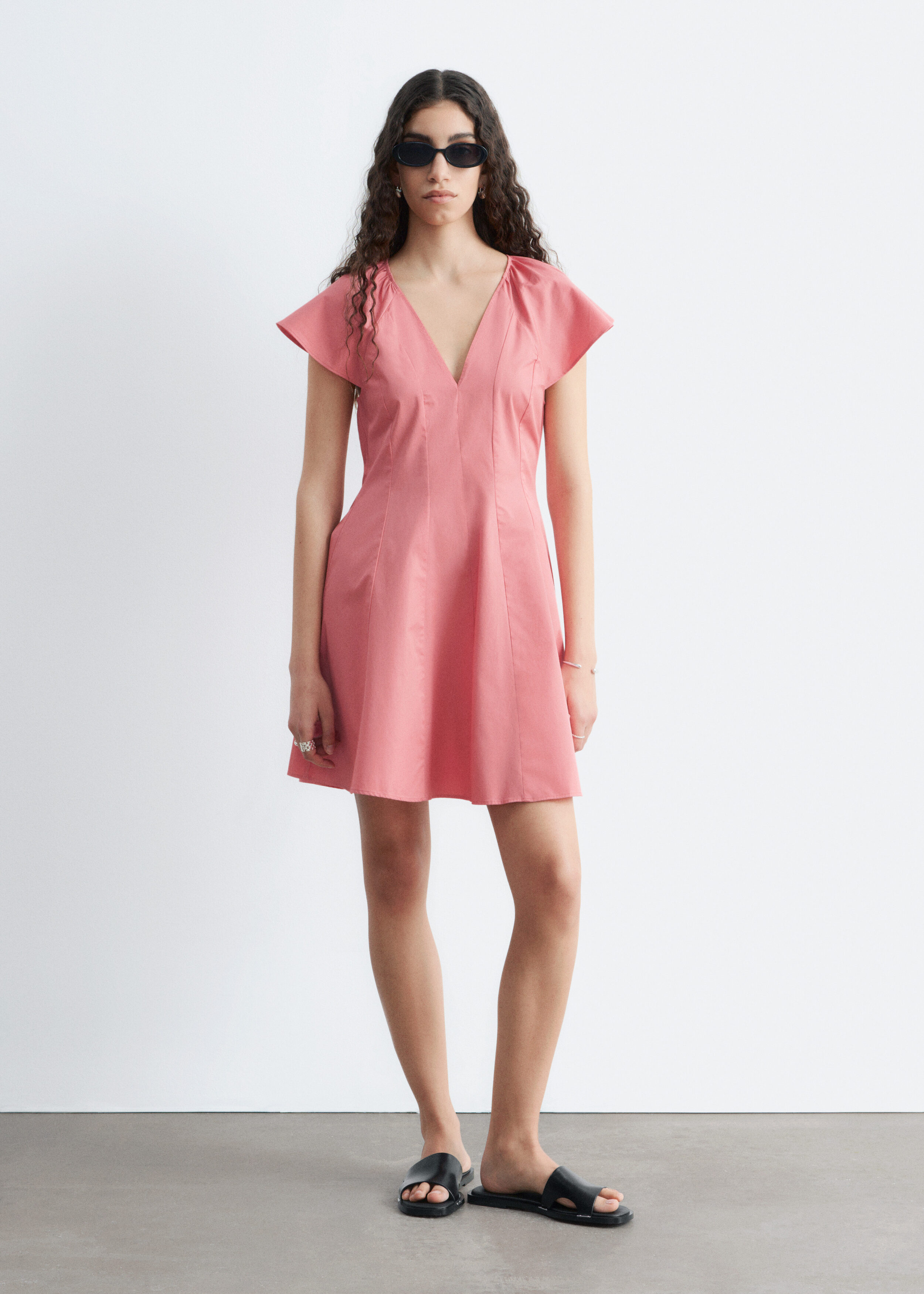 & Other Stories FLARED MINI DRESS