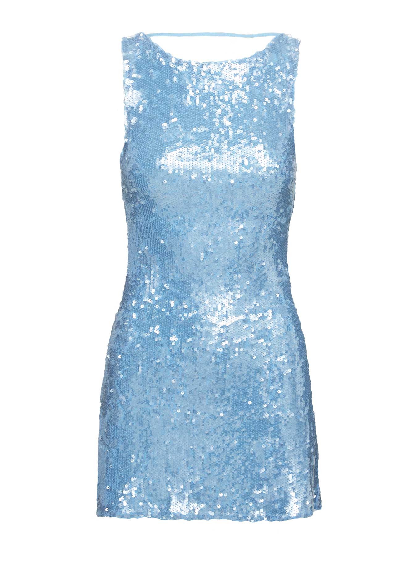 Stargirl Sequin Mini Dress Baby Blue