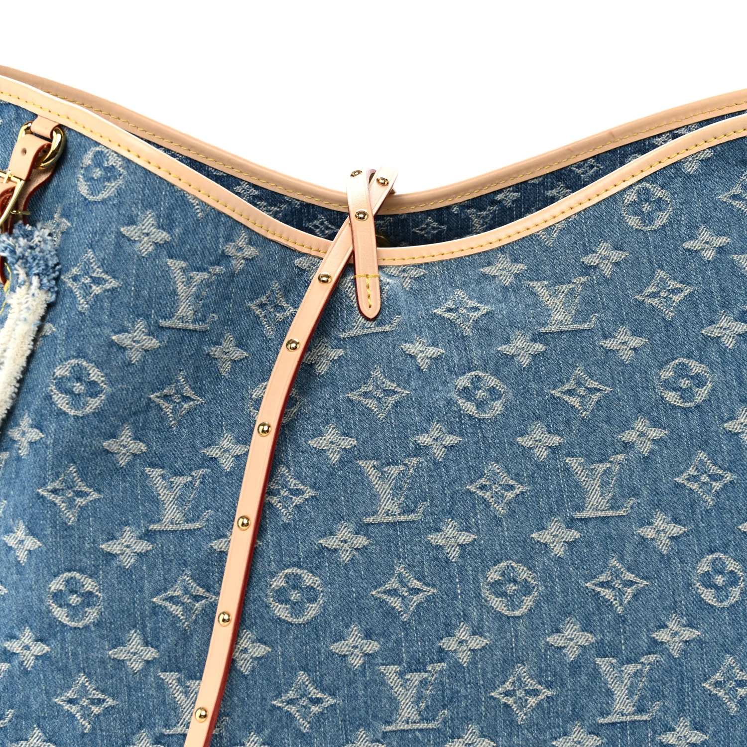 Monogram Denim CarryAll MM Blue - Top Club