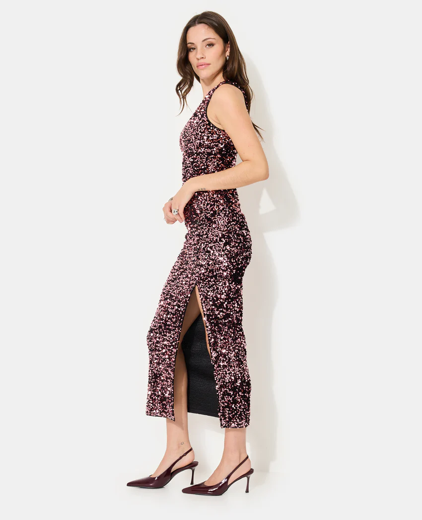 Pimkie Robe longue asymétrique avec sequins