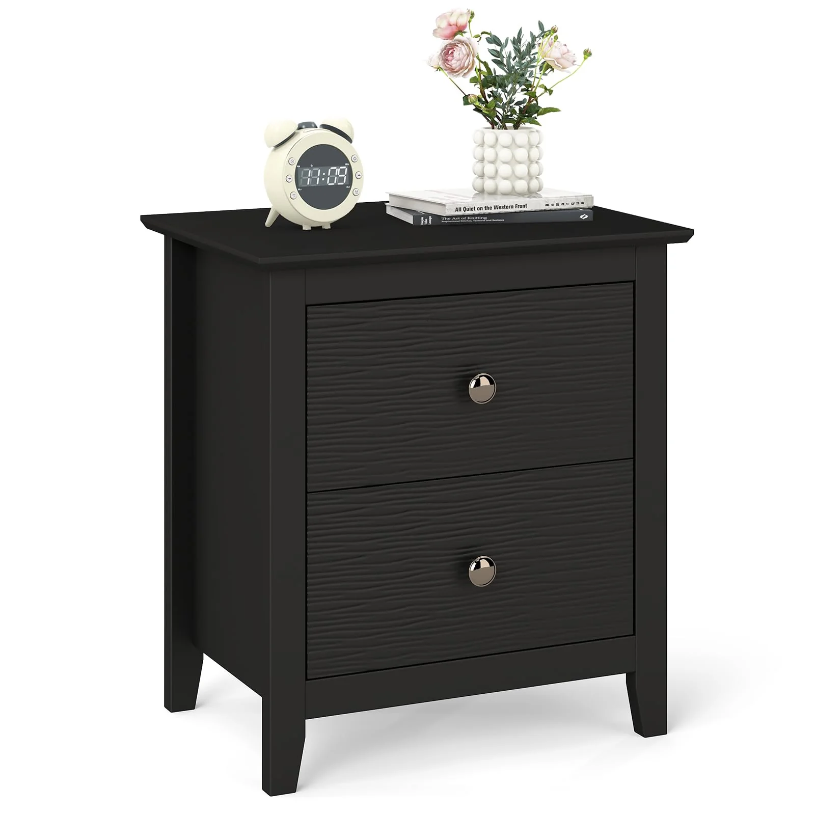 BEFOUNDLOVELY 2 Drawers Nightstand Set of 1/2（20