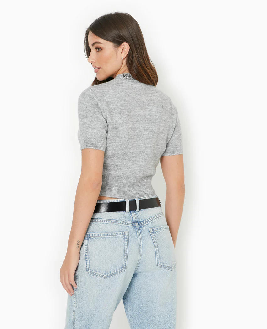 Pimkie Pull manches courtes avec brillants