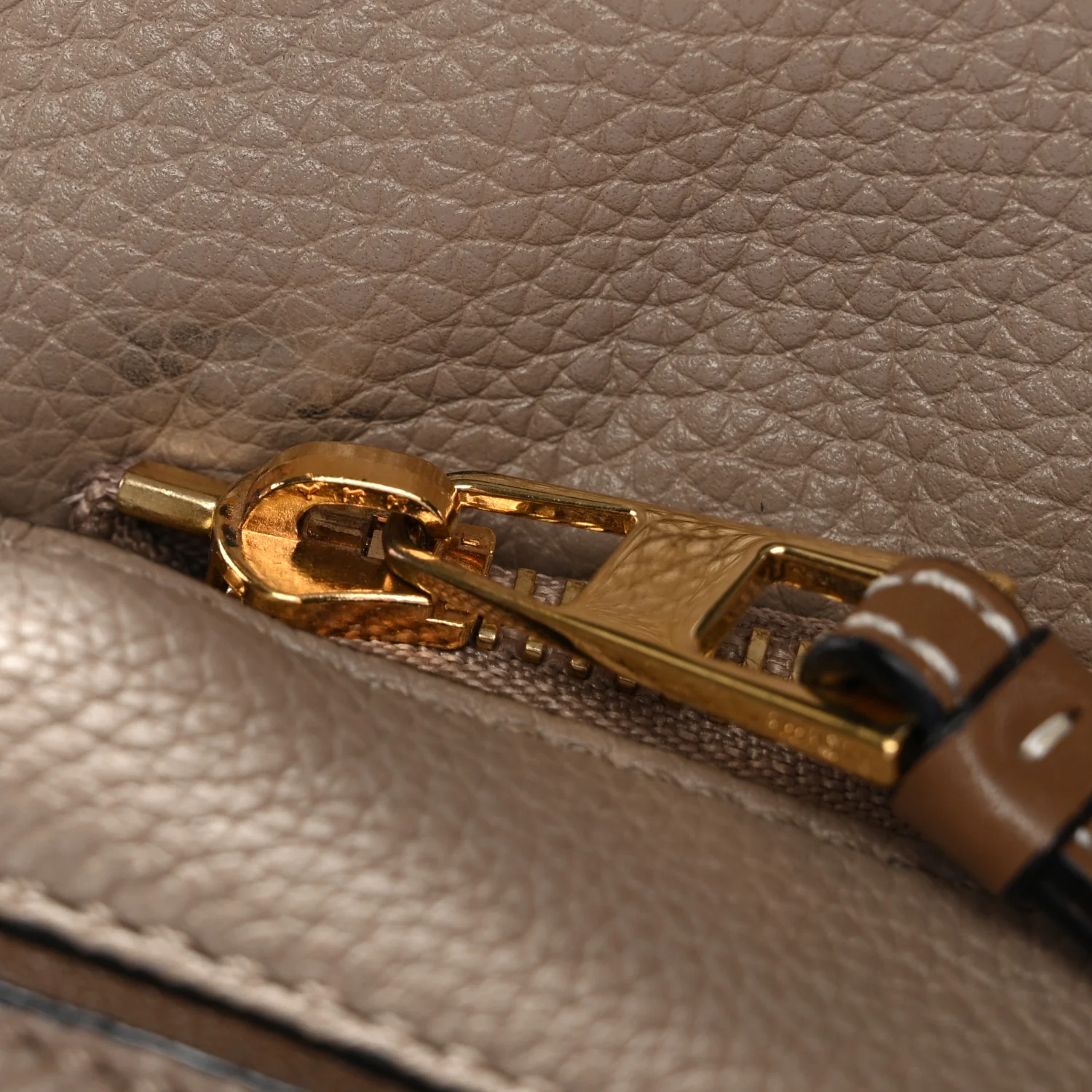Grained Calfskin Small Puzzle Bag Sand Mink - Top Club
