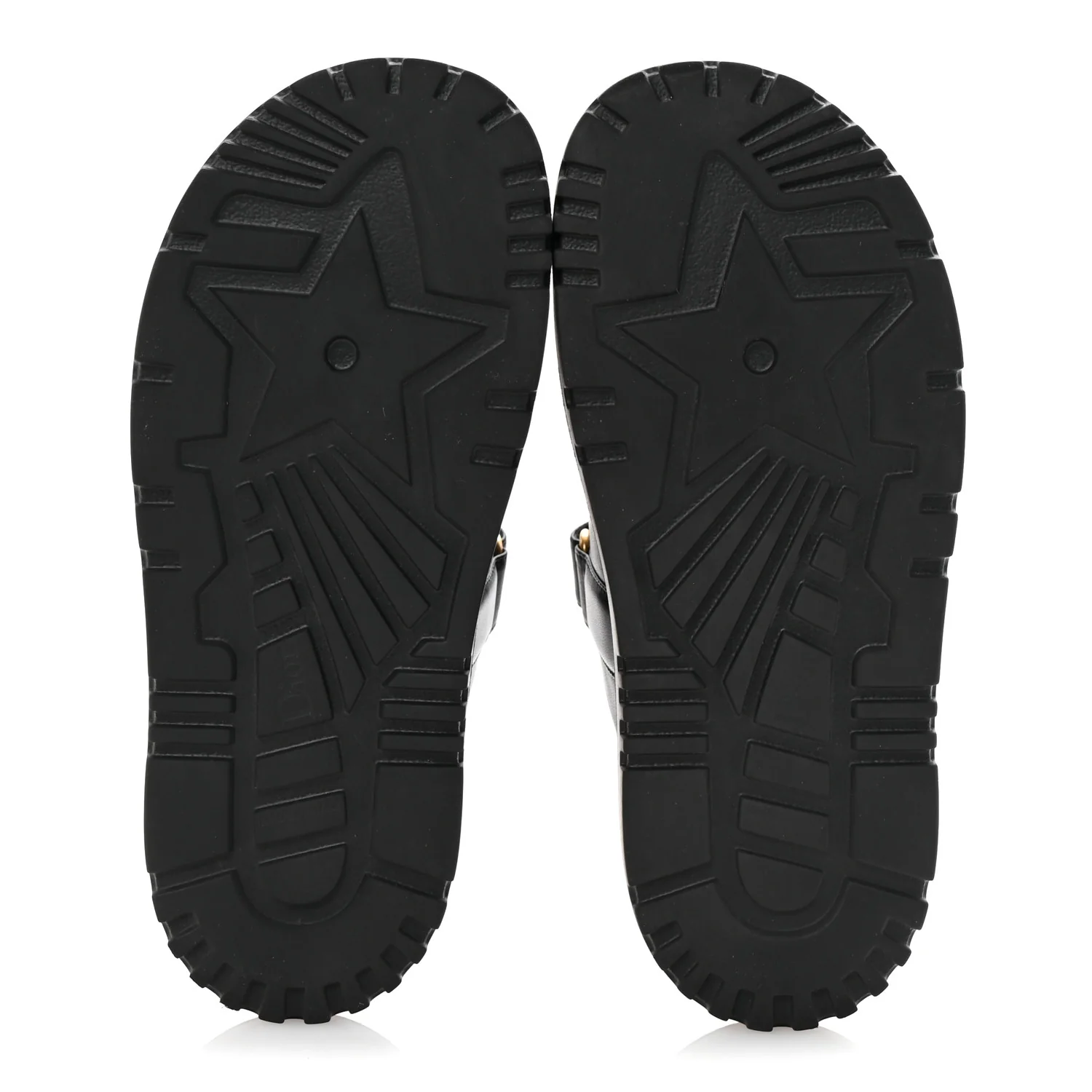 Lambskin Dioract 10mm Slide Sandals 39.5 Black - Top Club
