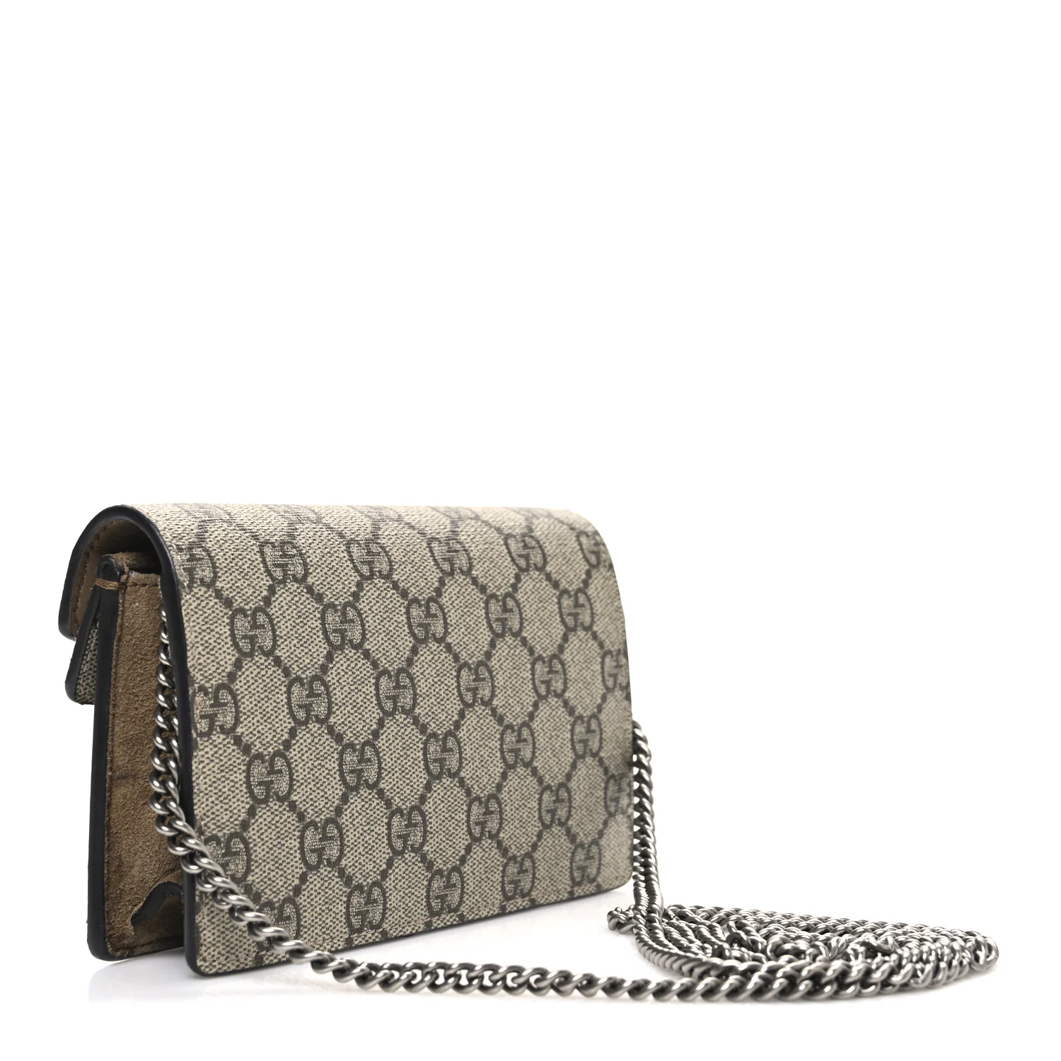 GG Supreme Monogram Super Mini Dionysus Shoulder Bag Taupe - Top Club