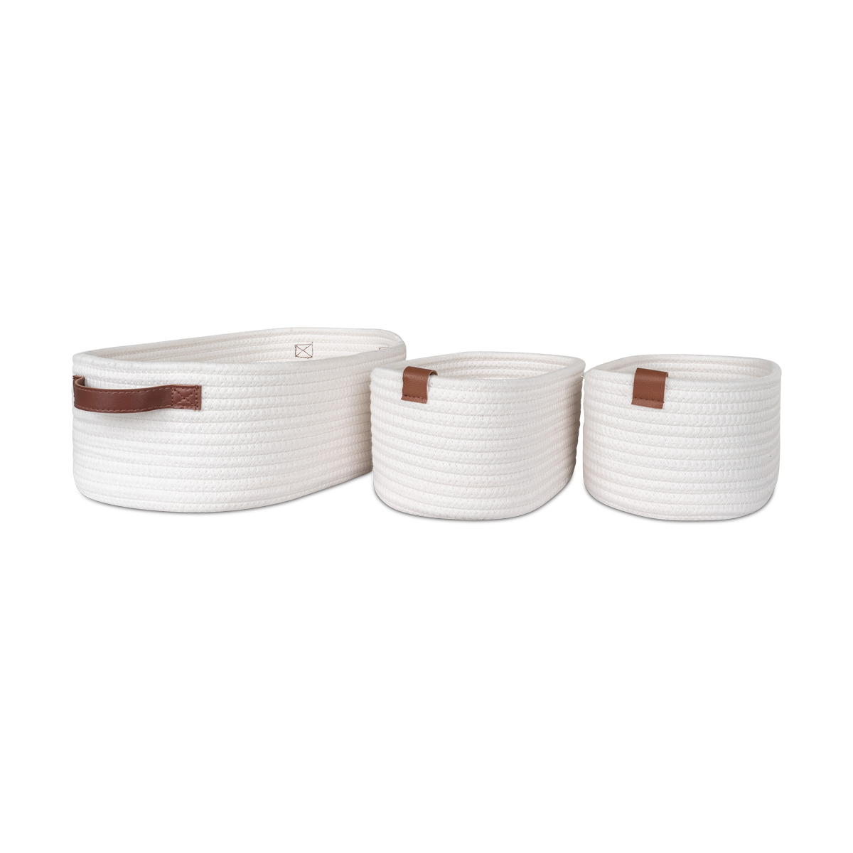 Mand Jalesa - set van 3 Wit