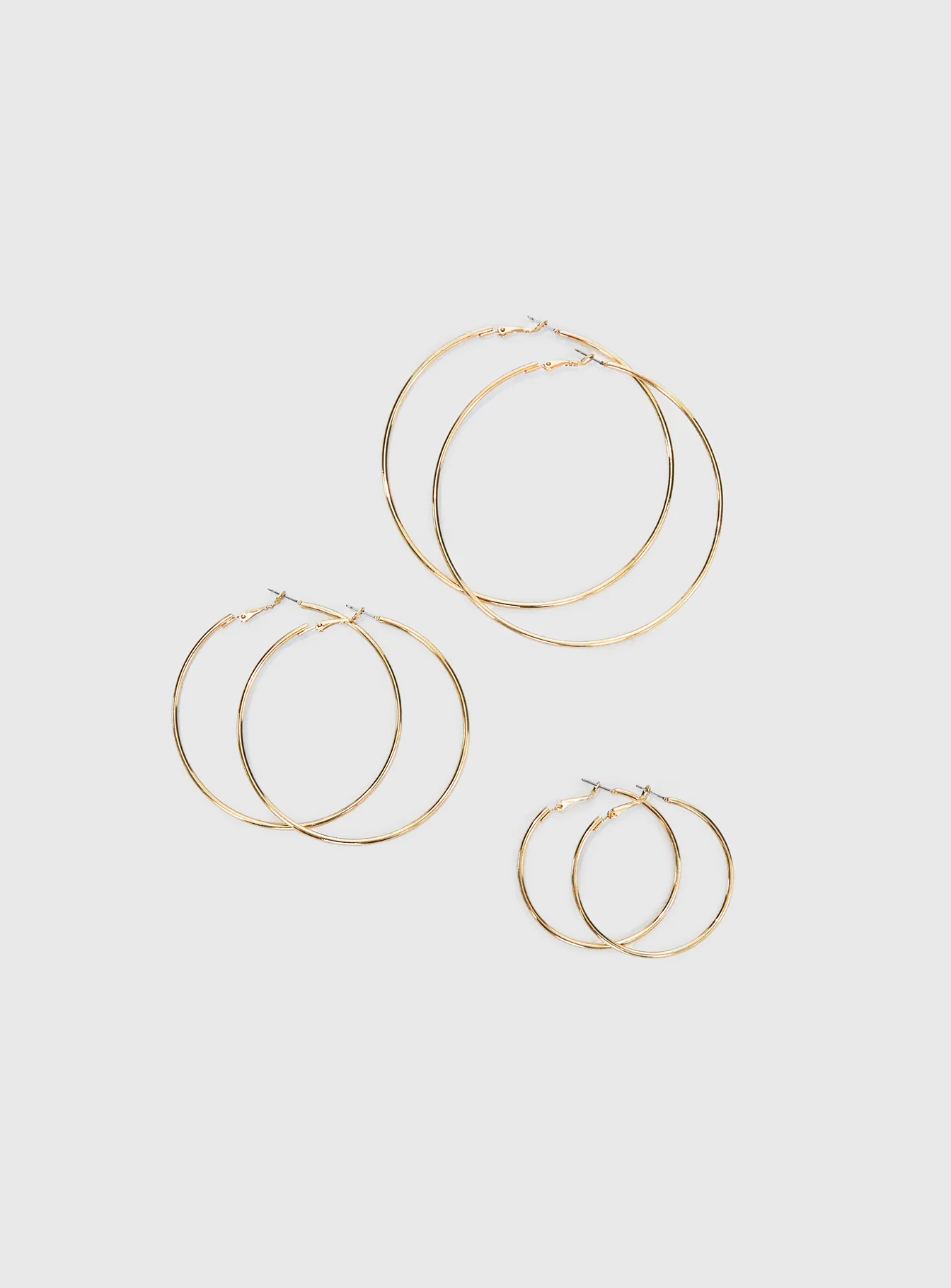Guessing Game Hoop Earring Pack Gold