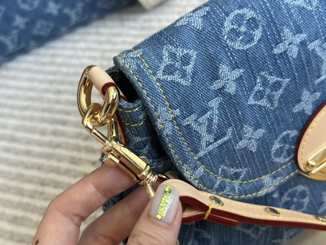 Louis new arrival denim bag sunset size: 26*15 cm - Top Club