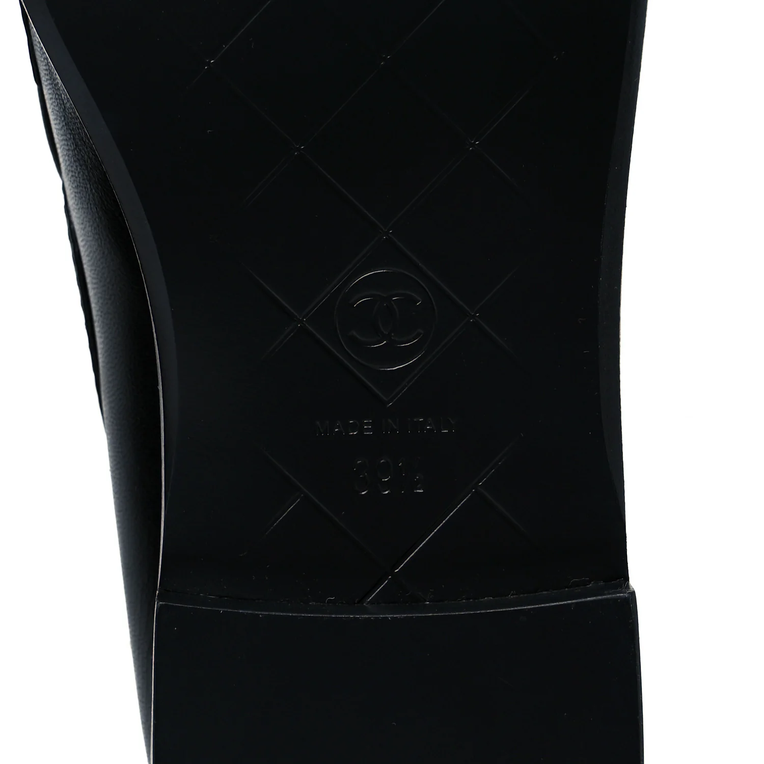 Lambskin Quilted CC Turnlock Loafers 39.5 Black - Top Club