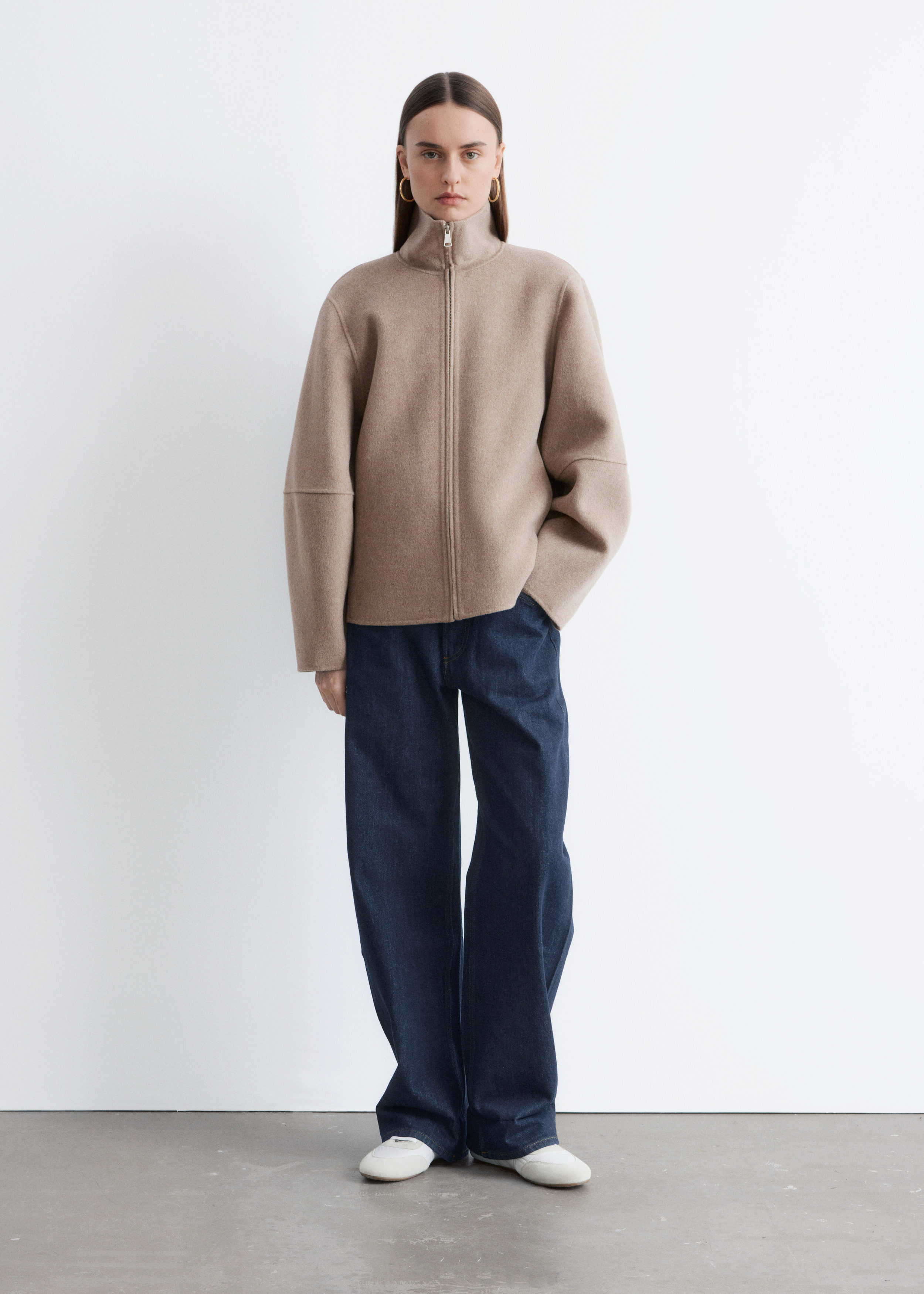 & Other Stories ZIP-UP WOOL JACKET