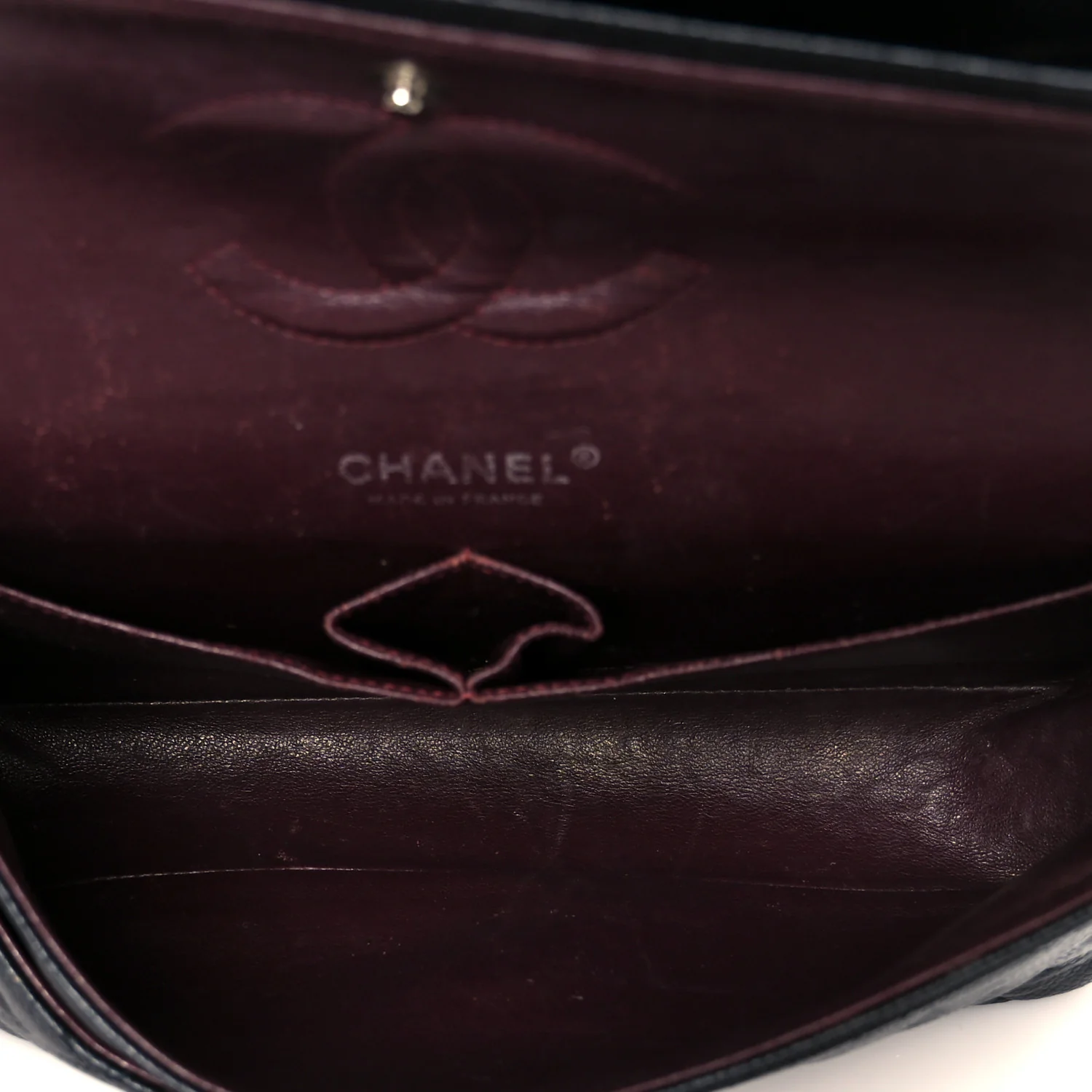 Caviar Quilted Medium Double Flap Black - Top Club