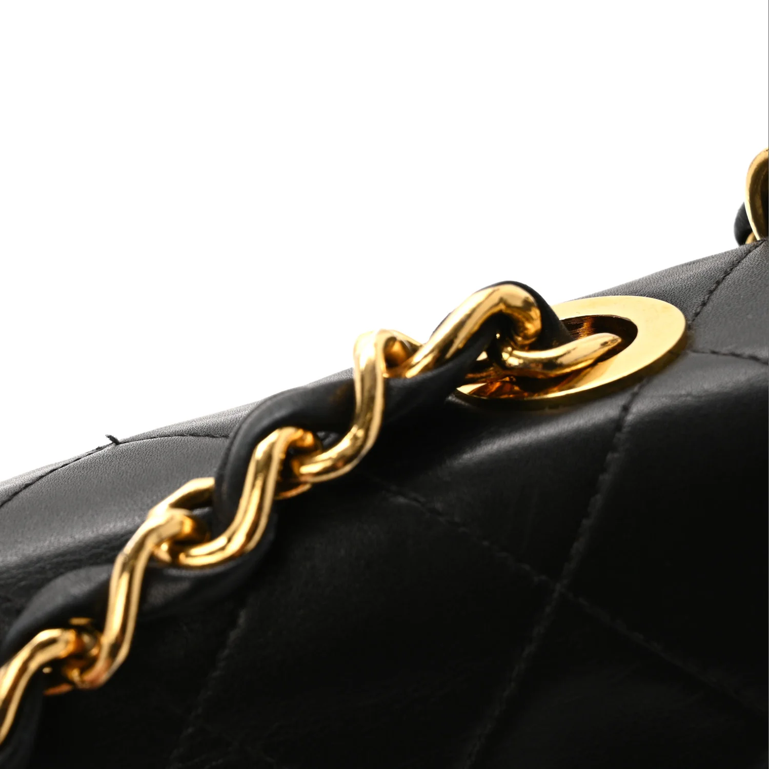 Lambskin Quilted XL Jumbo Single Flap Black - Top Club