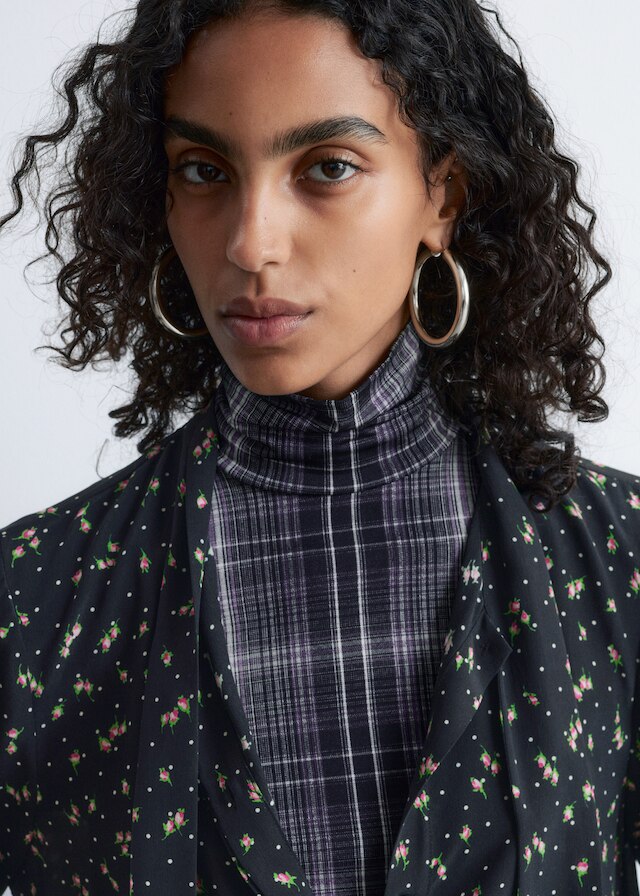 & Other Stories TIE-NECK SILK BLOUSE