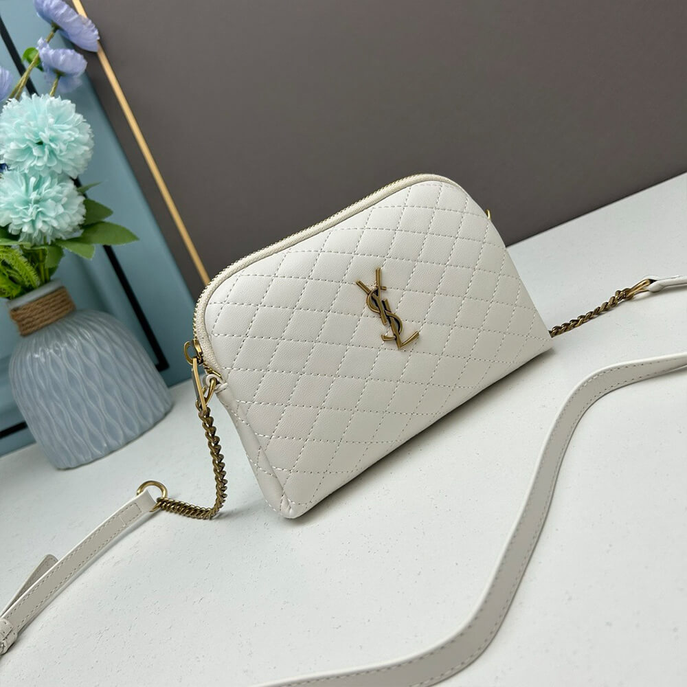 YSL Gaby zipped pouch in quilted lambskin - Top Club