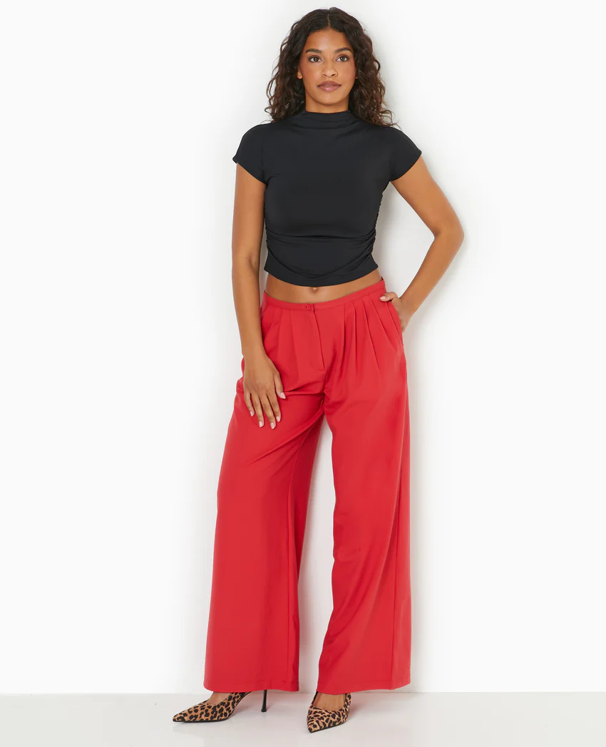 Pimkie Pantalon large et droit avec pinces
