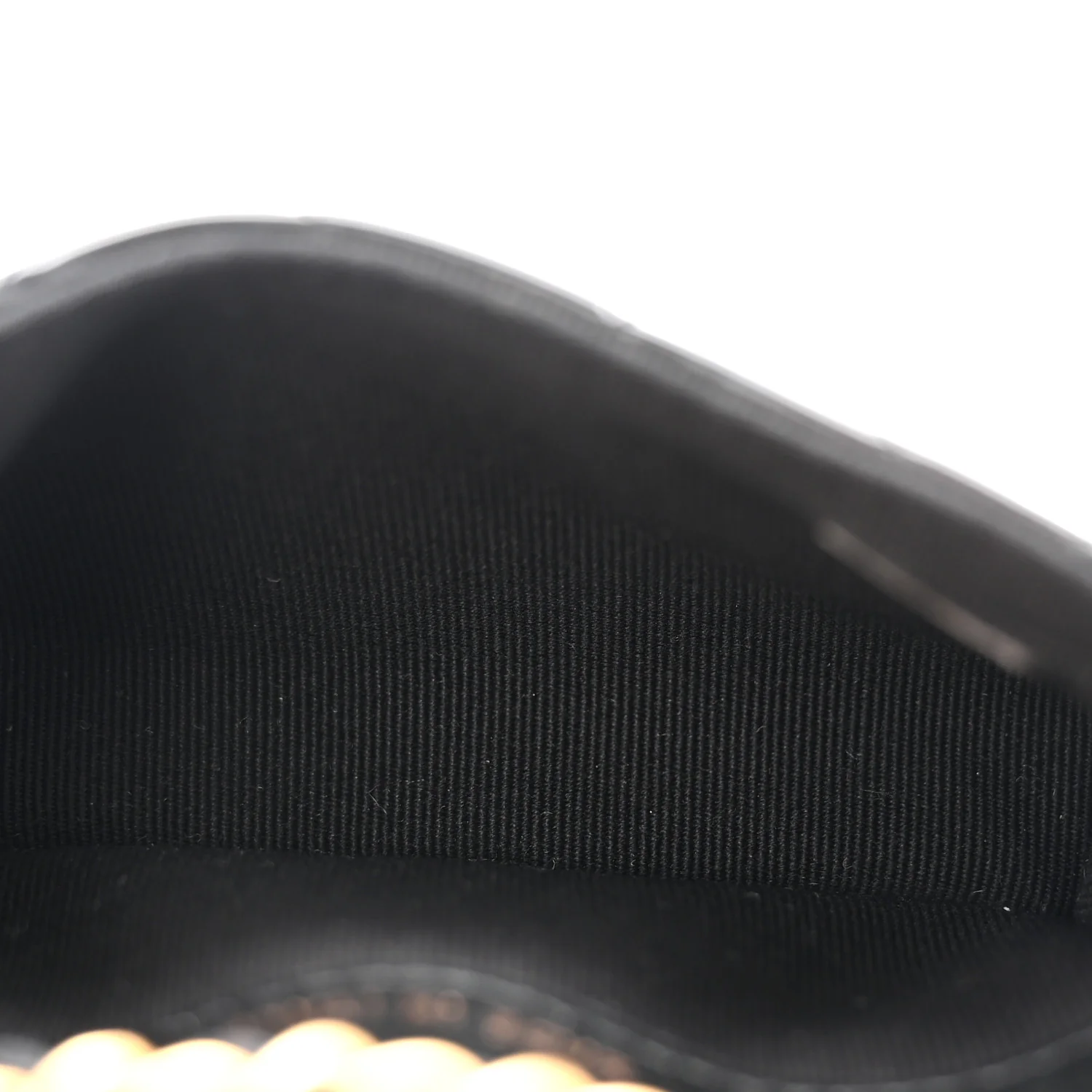 Patent Enamel Quilted Coco Hearts Clutch With Chain Black - Top Club