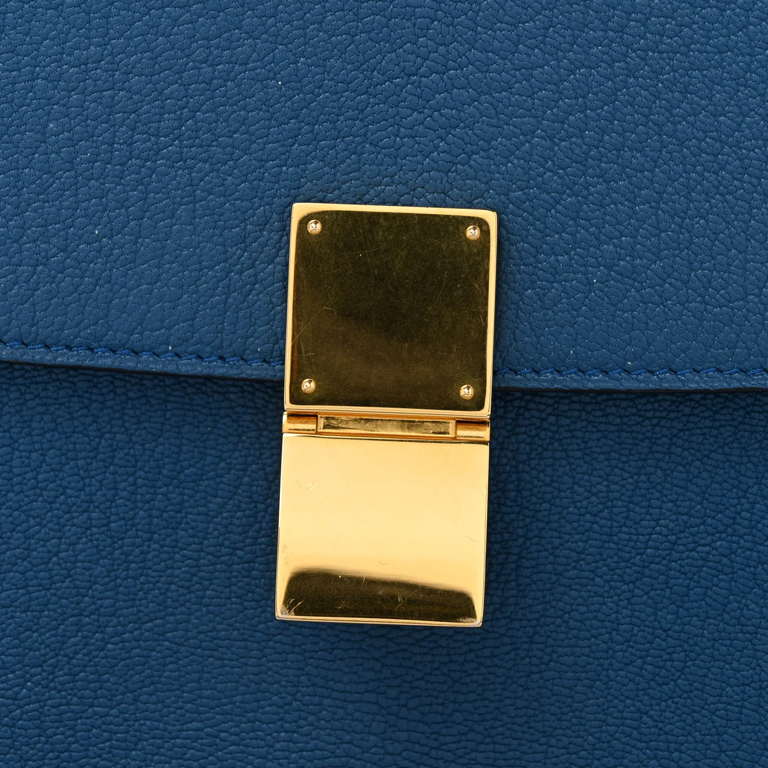 Goatskin Medium Classic Box Flap Bag Deepsea - Top Club