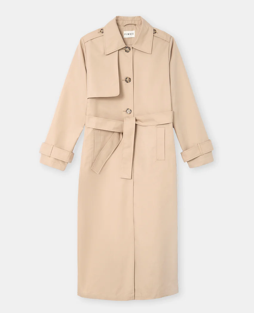 Pimkie Trench long avec ceinture à nouer