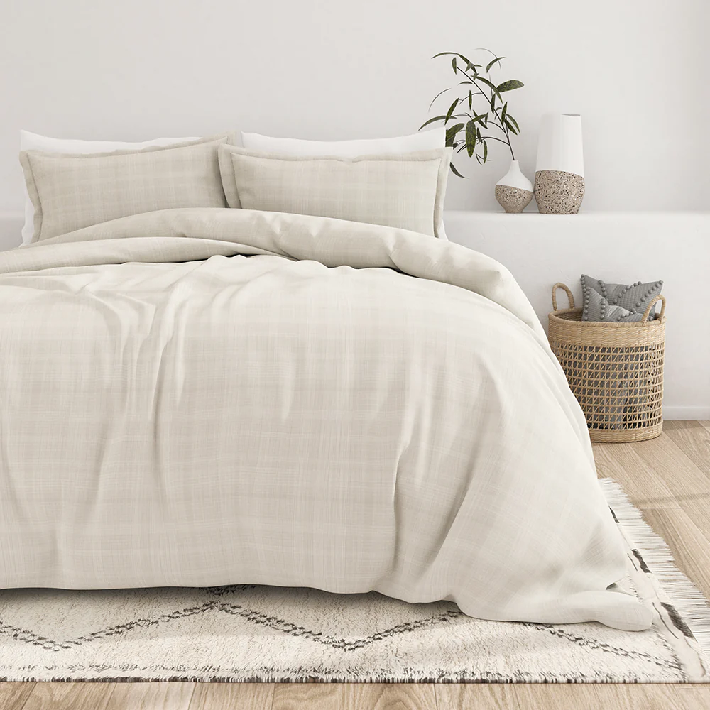Thatch Pattern 3-Piece Duvet Cover Set (Sale)