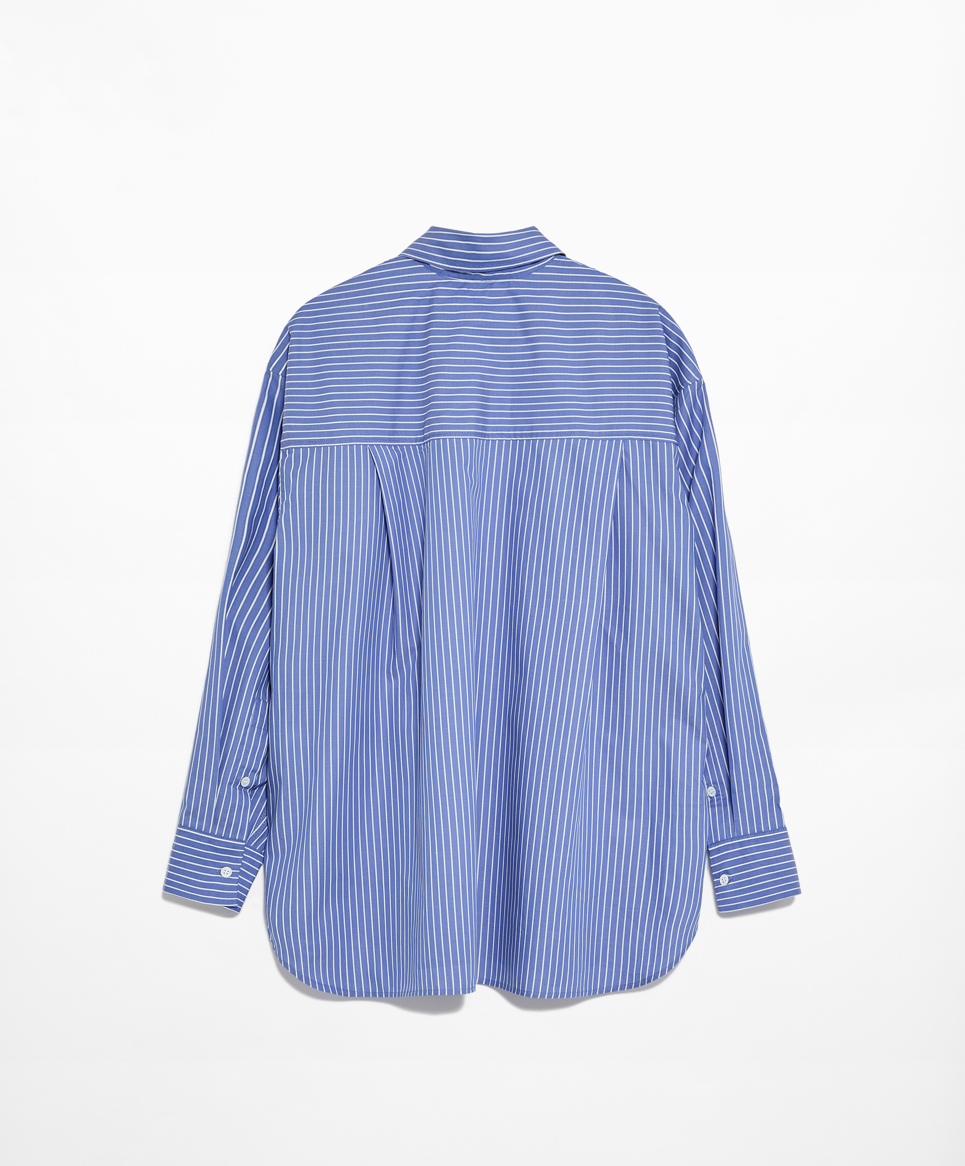 OYSHO Striped 100% cotton long-sleeved shirt