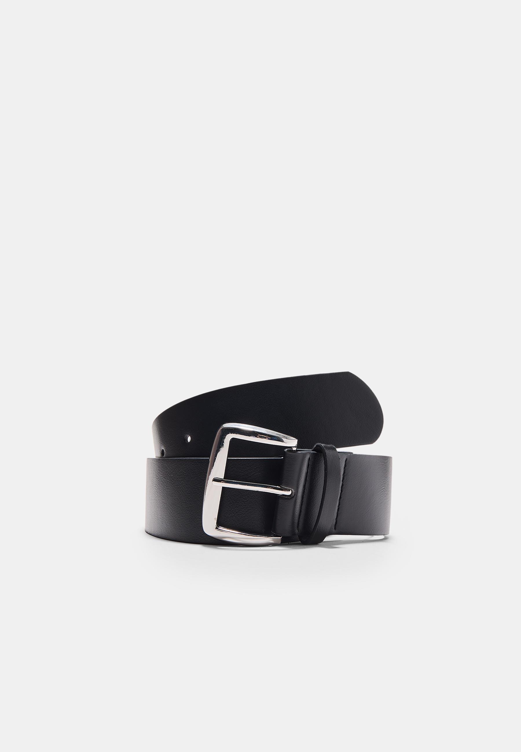 SEMI-WIDE FAUX SUEDE BELT