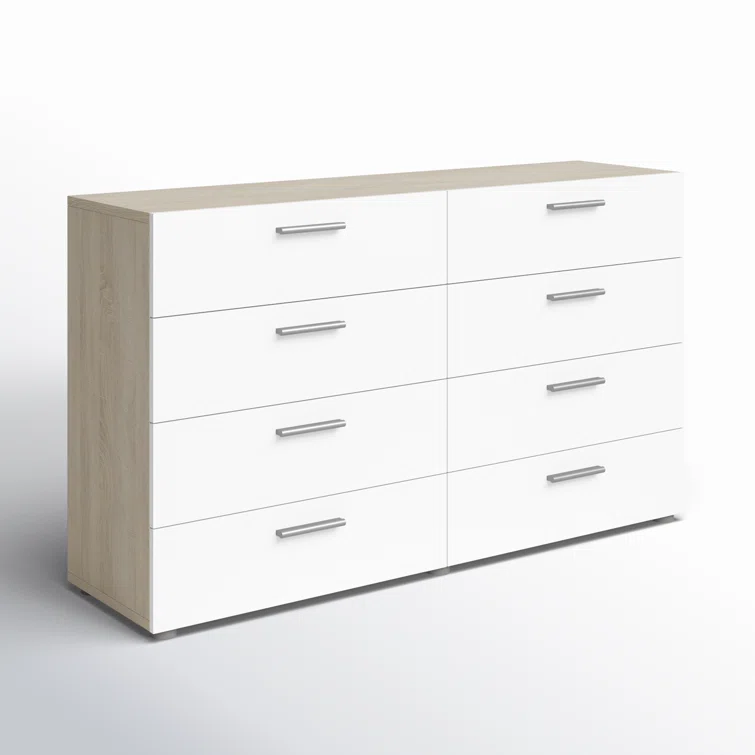 Jantz 8 Drawer 55.12" W Double Dresser