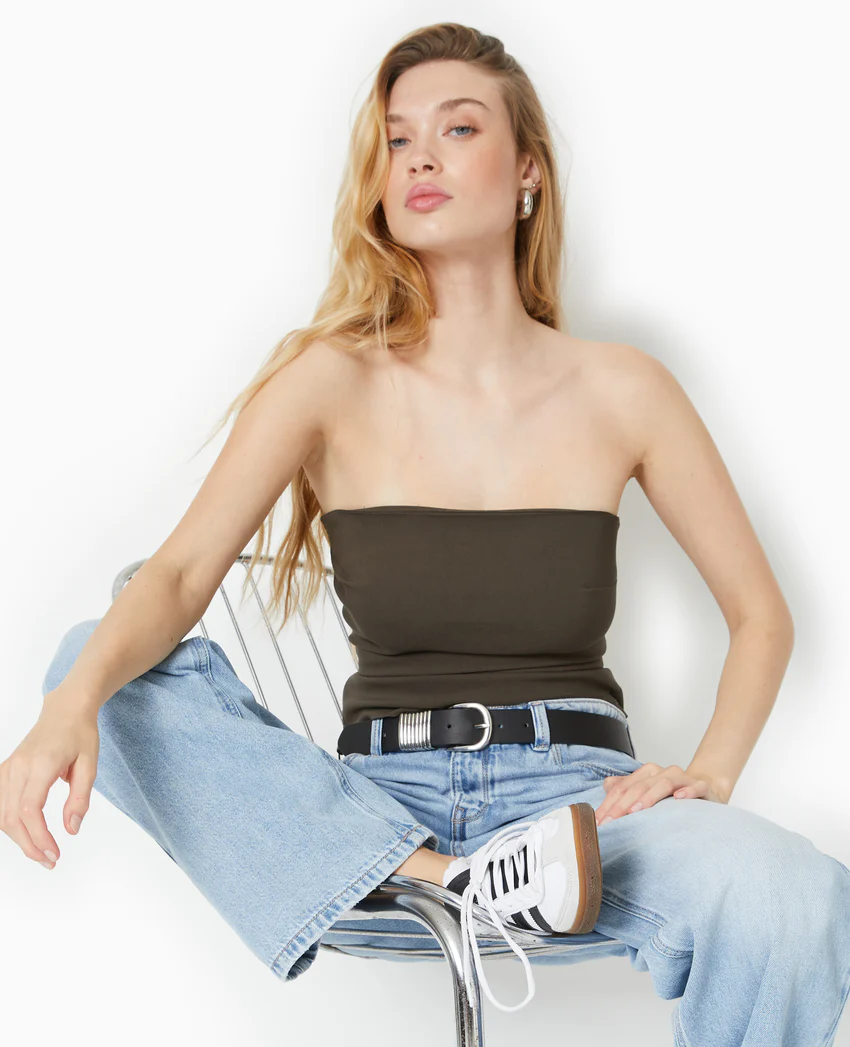 Pimkie Top bustier en tissu stretch
