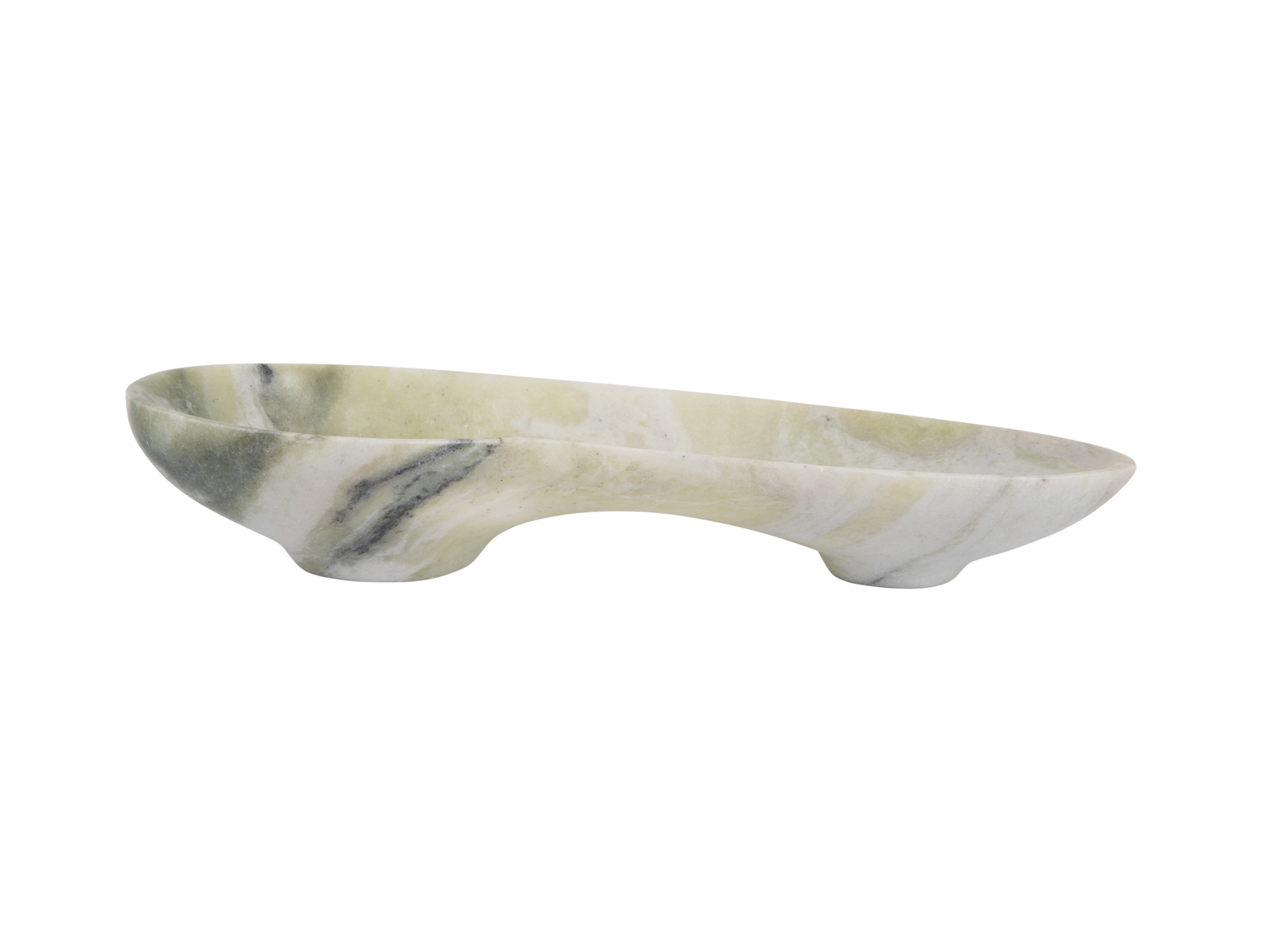 Bowl Organic large marble himalayan green