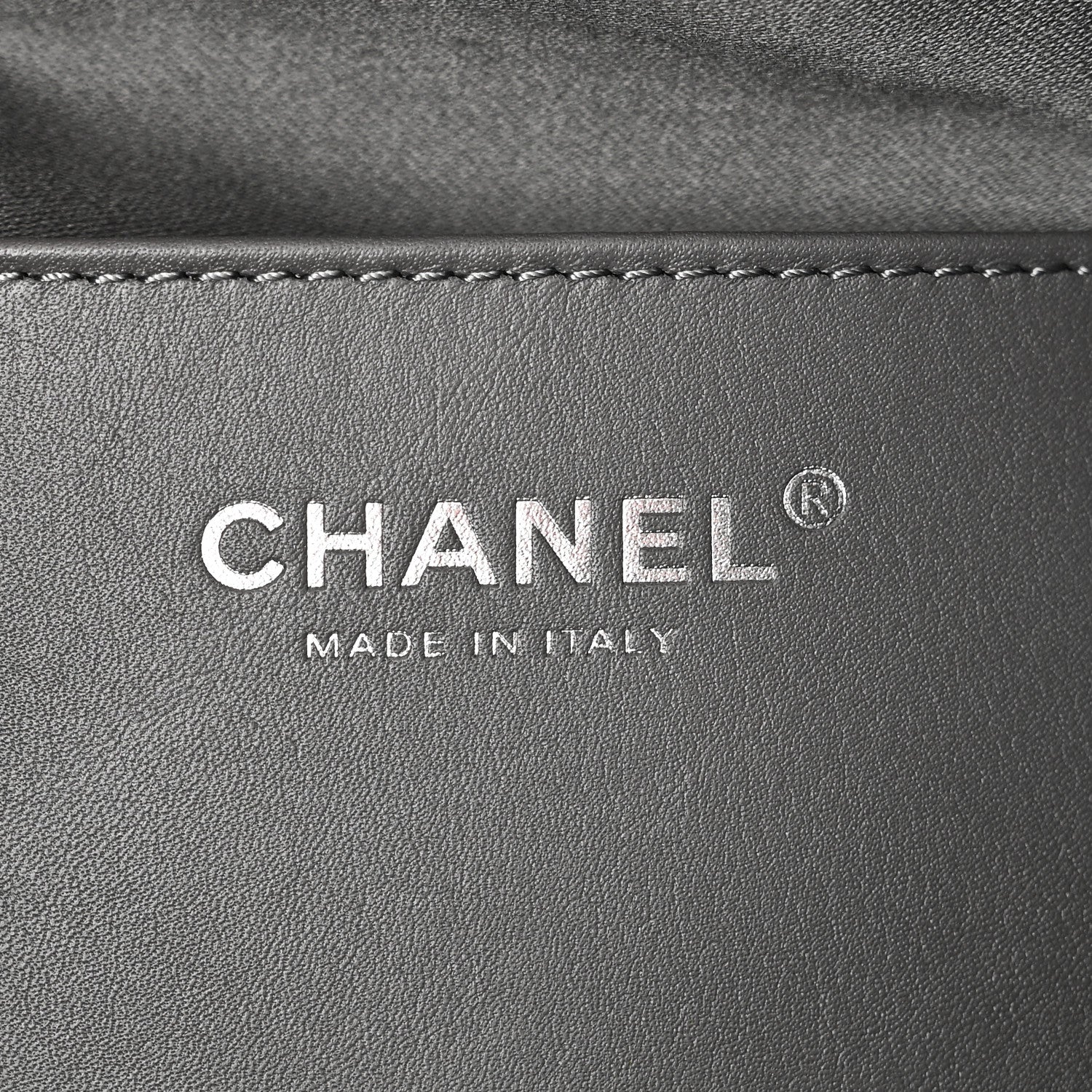Metallic Caviar Quilted Small Chanel 25 Handbag Anthracite - Top Club