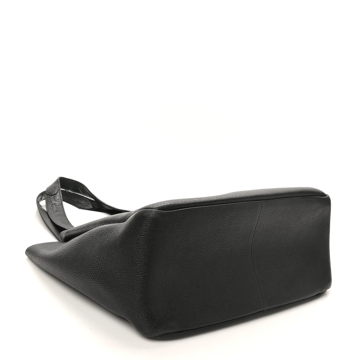 Vitello Daino Soft Large Dynamique Tote Black - Top Club