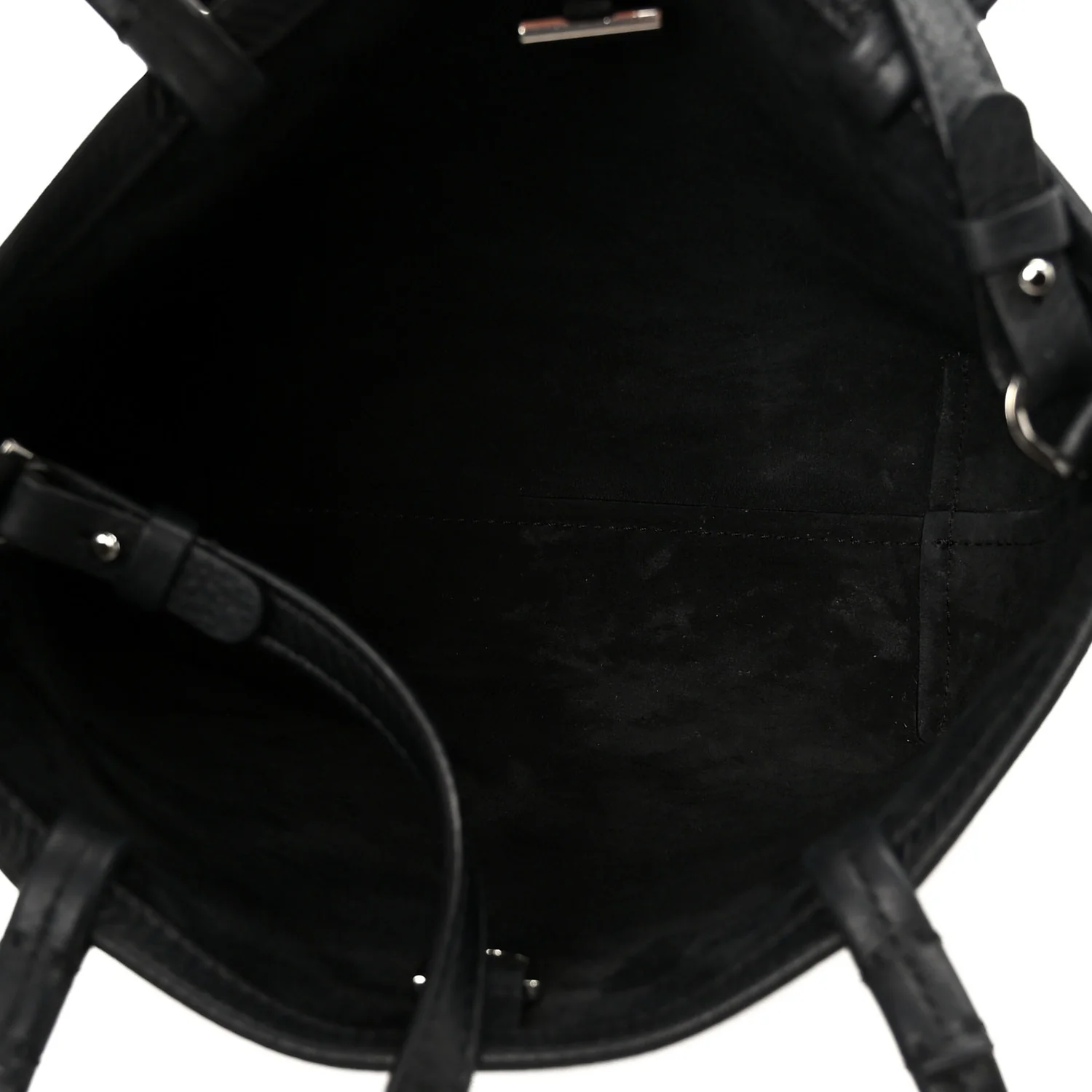 Grained Calfskin Small Park Tote Black - Top Club