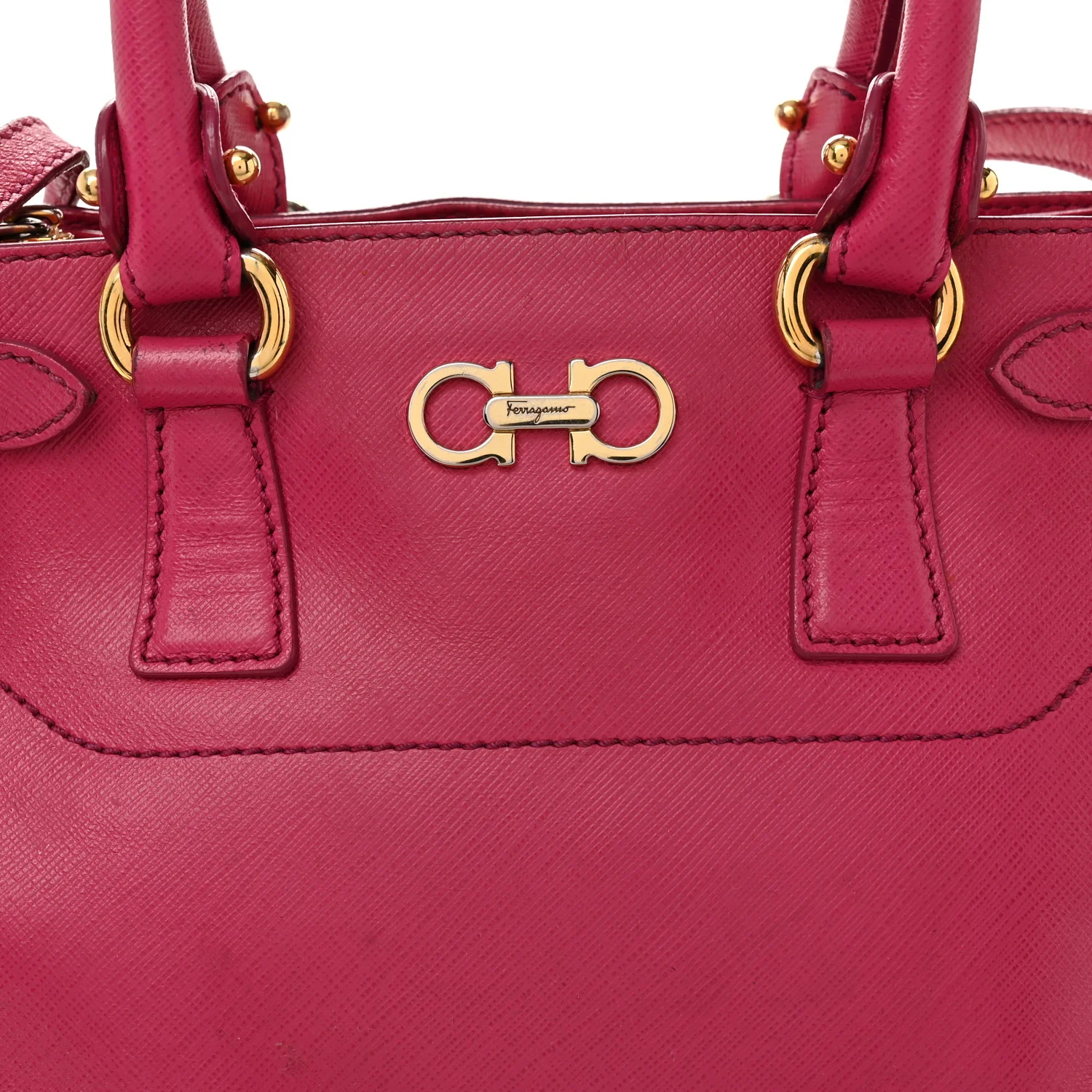 Hammered Calfskin Batik Tote Pink - Top Club