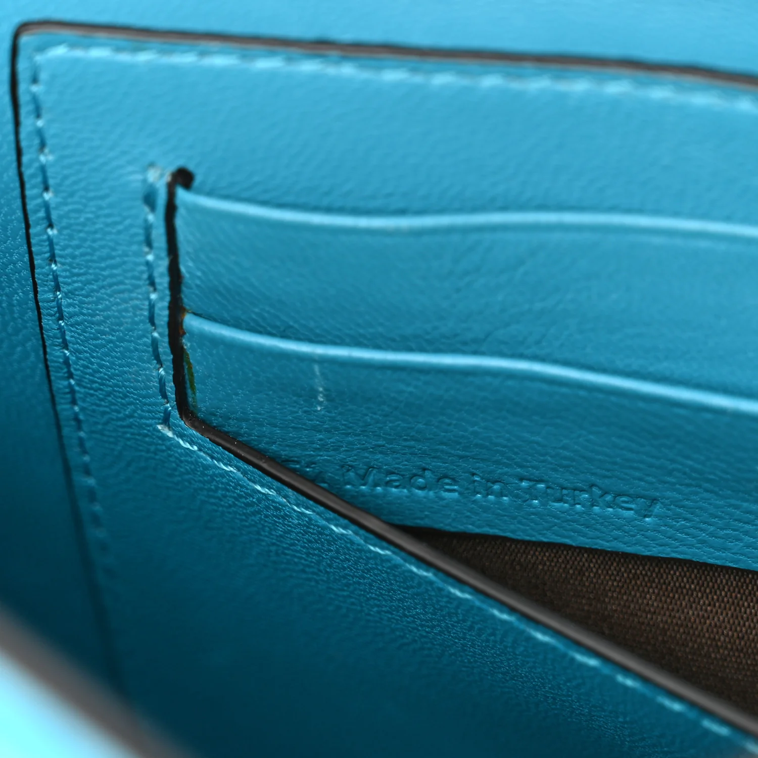 Deep Calfskin Crocodile Embossed Small Darley Azure - Top Club