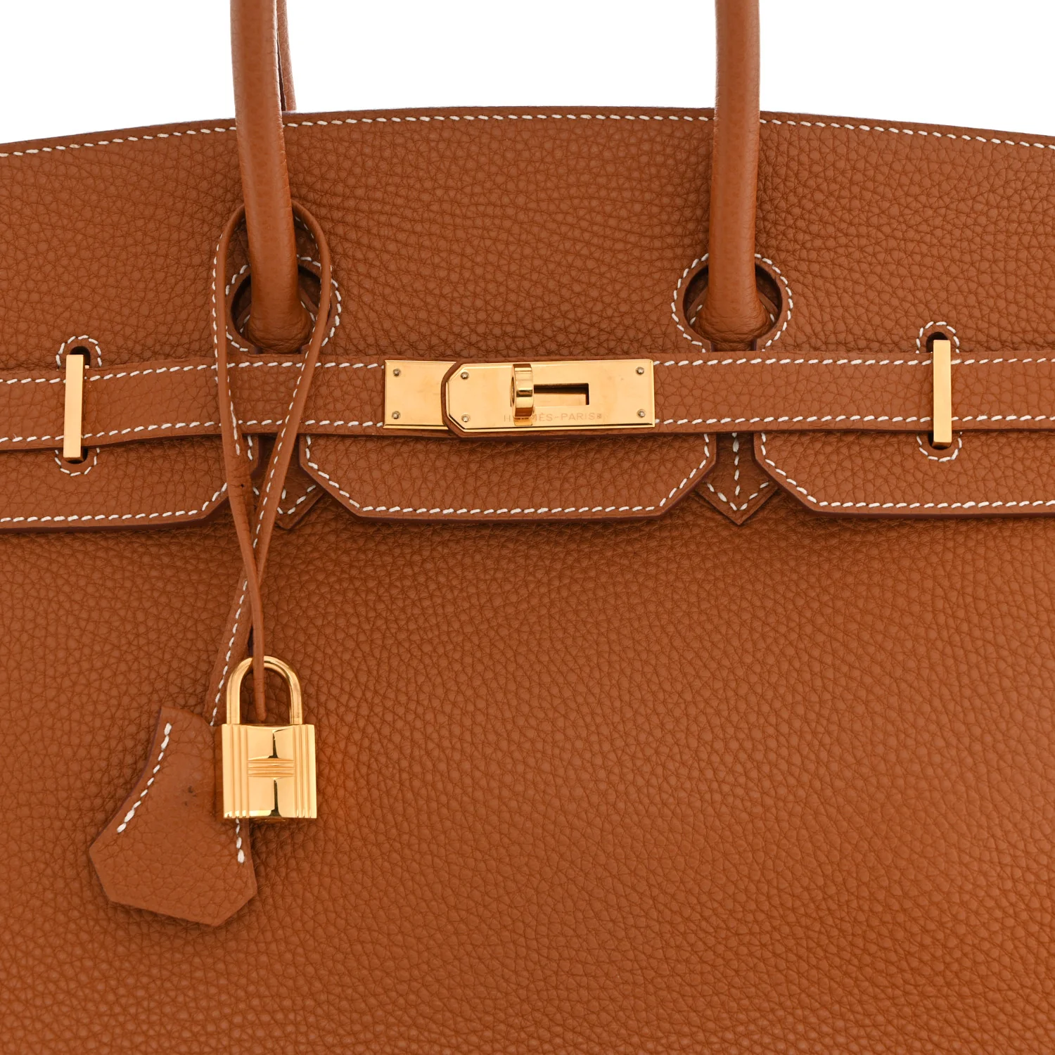 Taurillon Clemence Birkin 35 Gold - Top Club