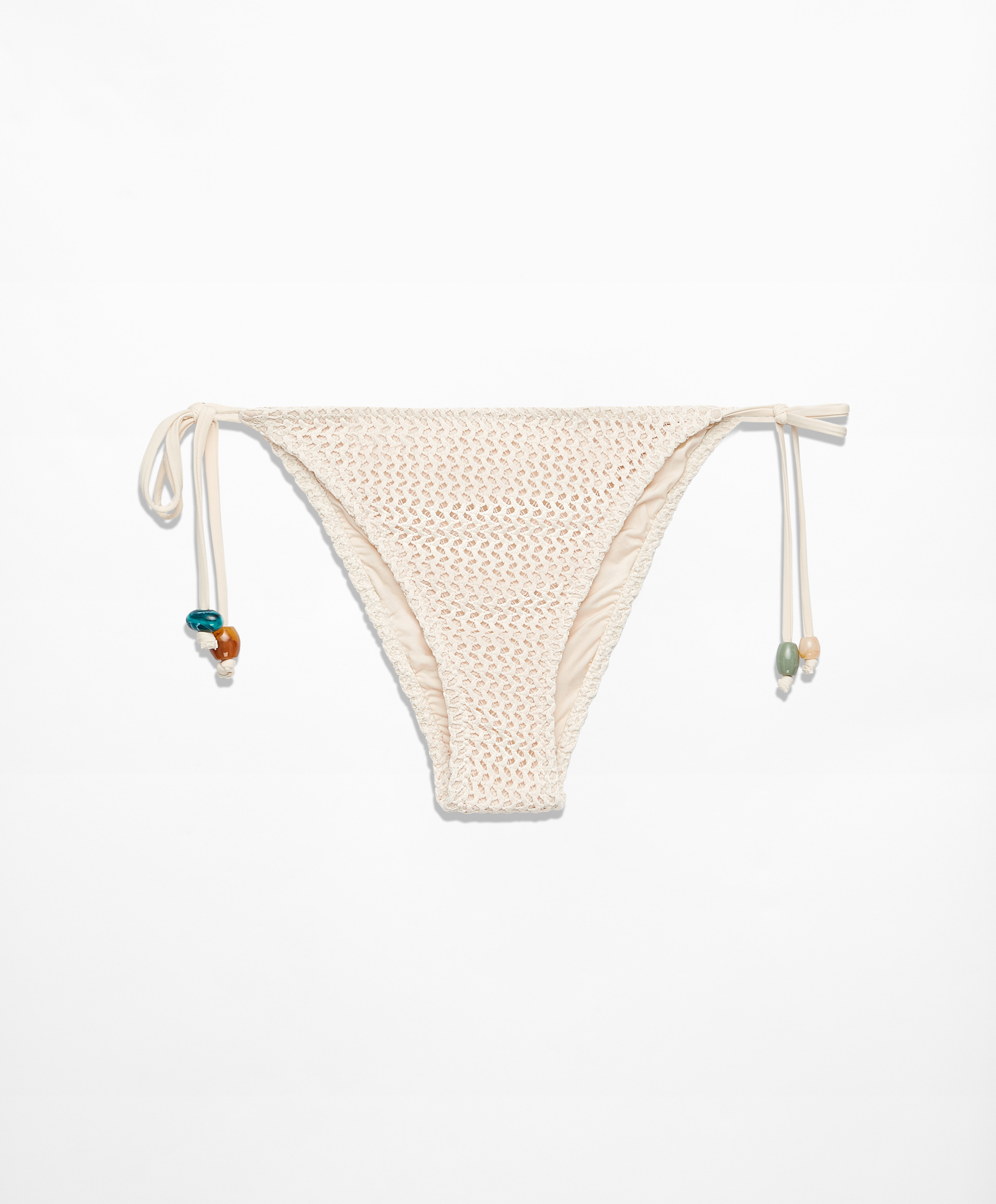 OYSHO Medium-coverage crochet bikini briefs with ties