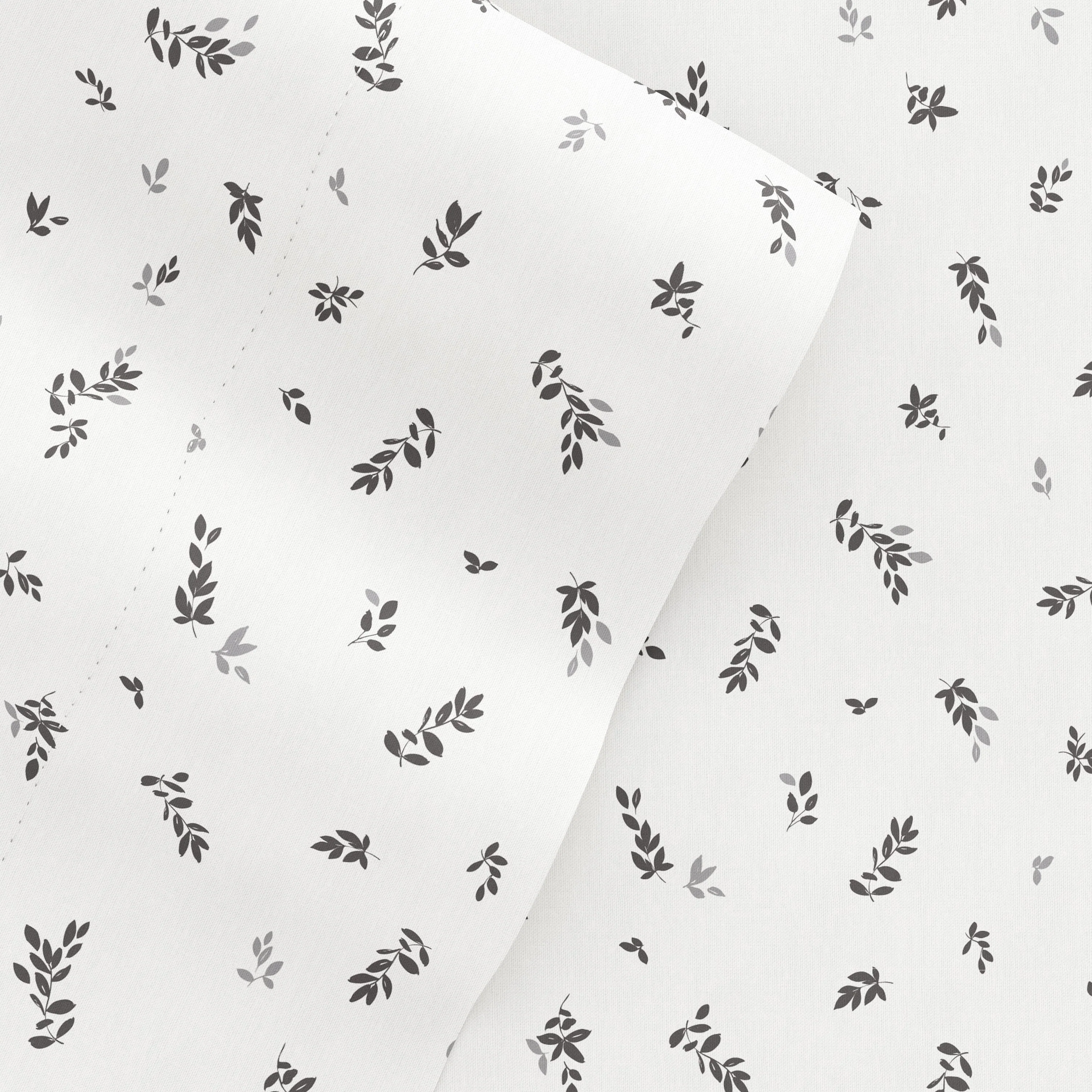 Spotted Leaves Pattern 4-Piece Sheet Set - Sale