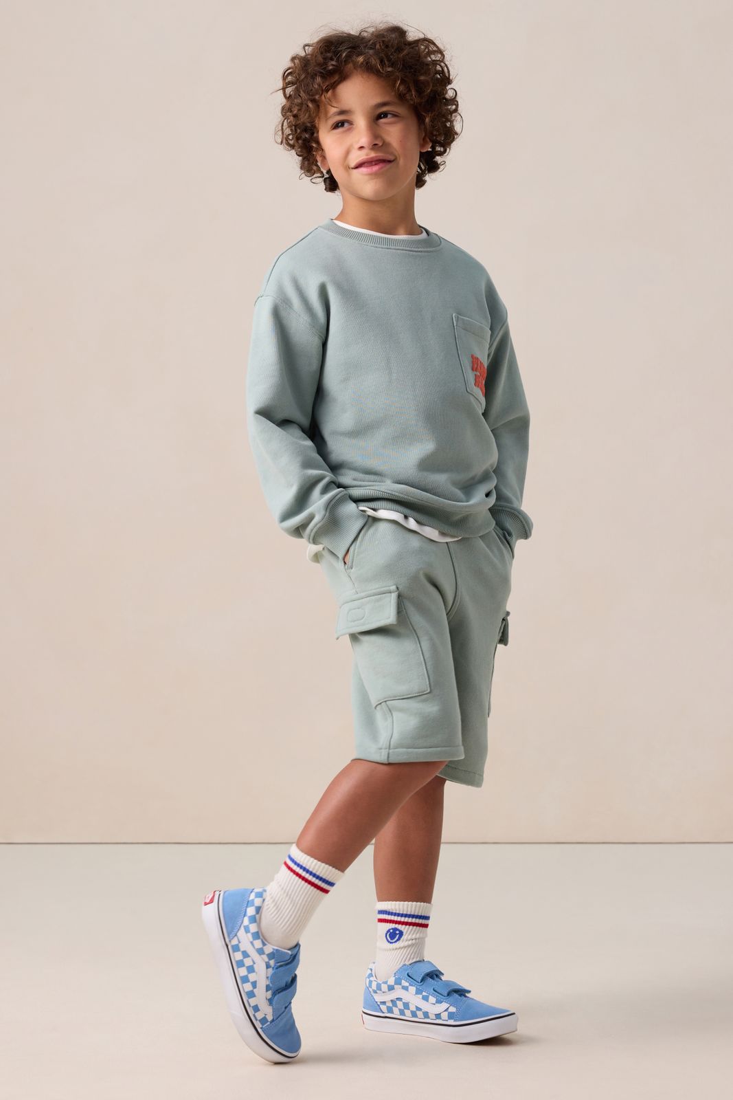 Witte sokken met smiley