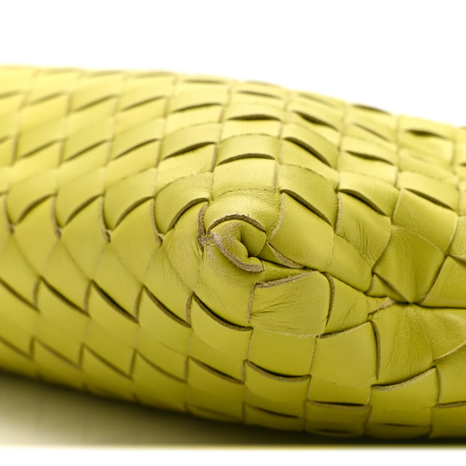 Nappa Intrecciato Clutch  Seagrass - Top Club
