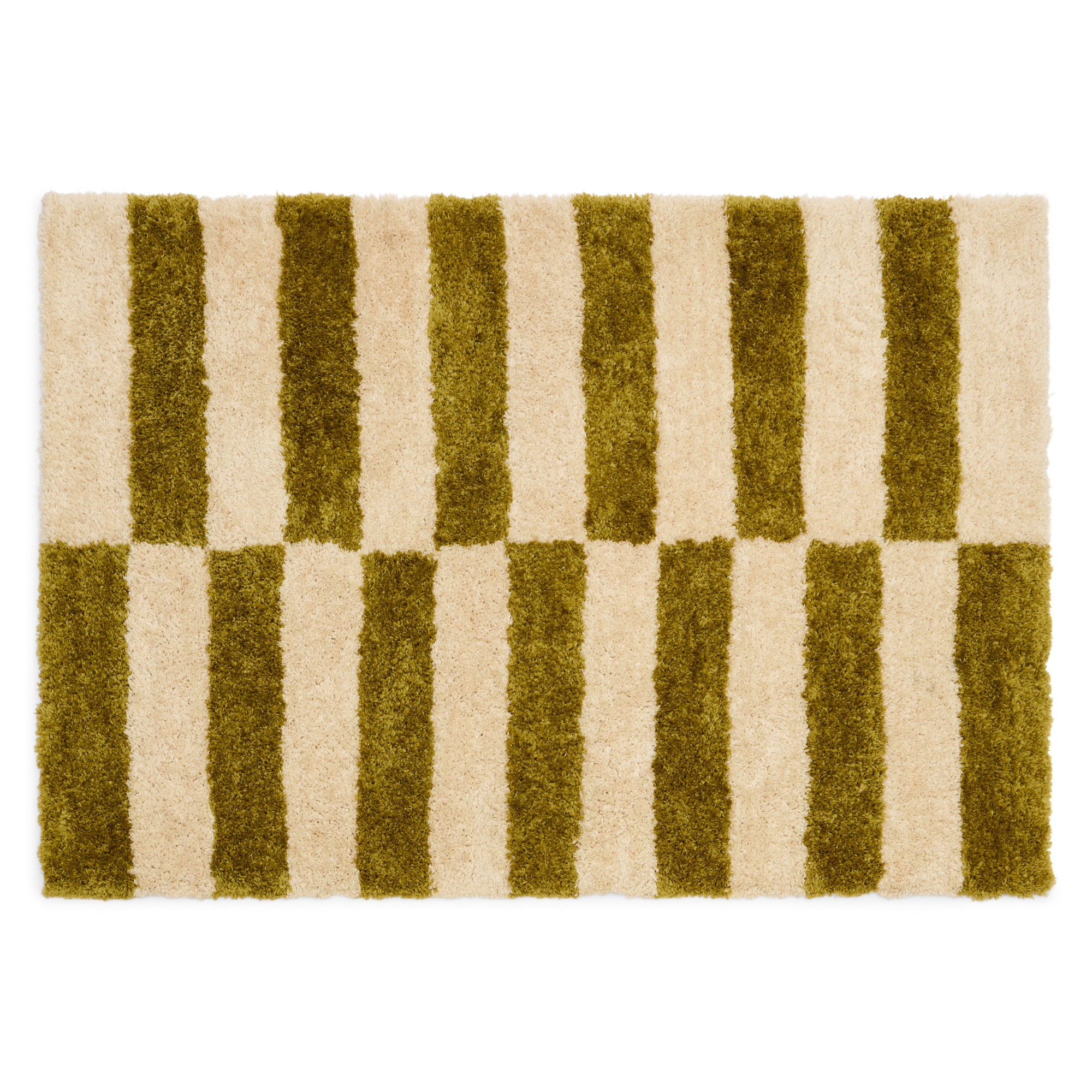 Vloerkleed Block 160x230 cm lime/off-white