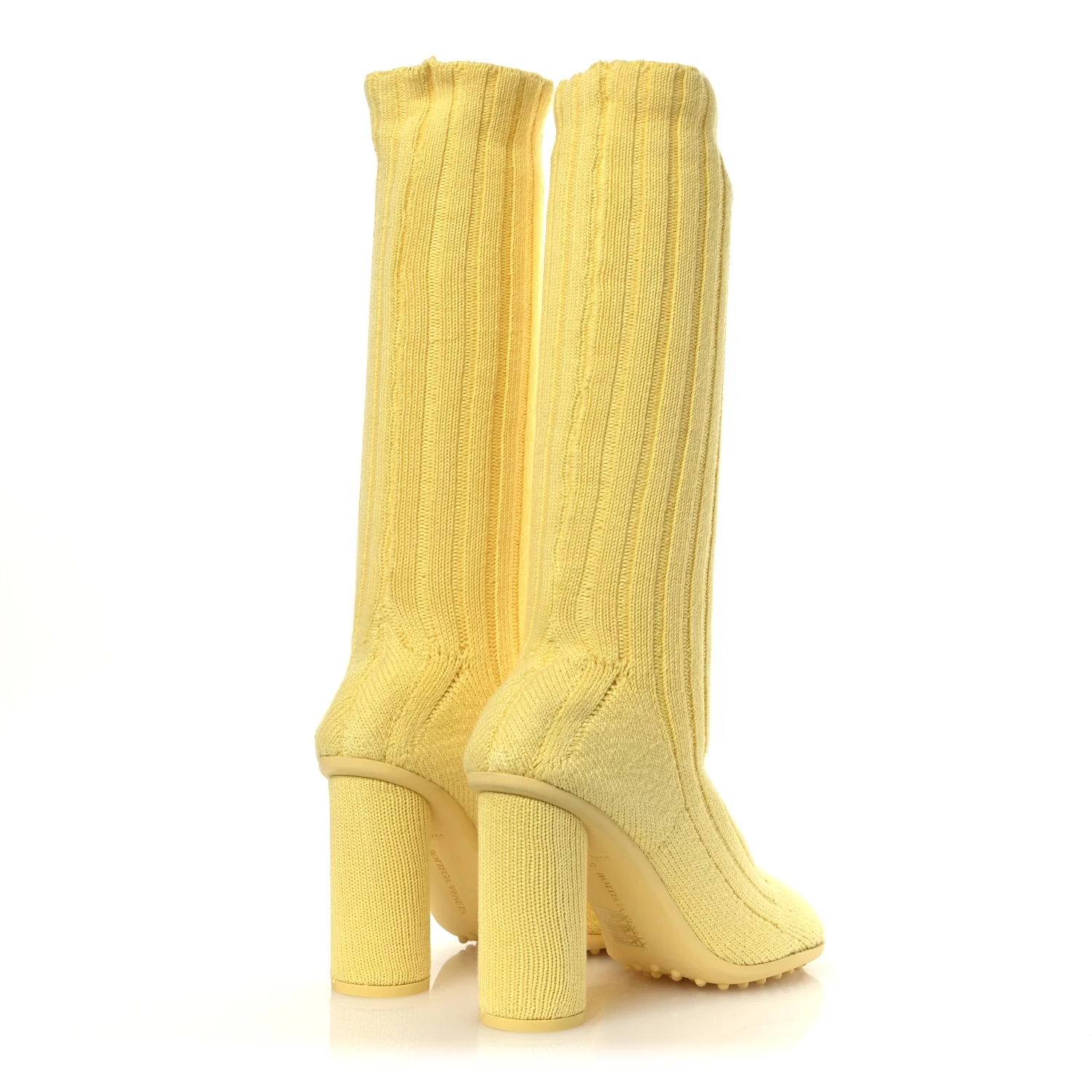 Cotton Knit Atomic Boots 40 Lemonade - Top Club