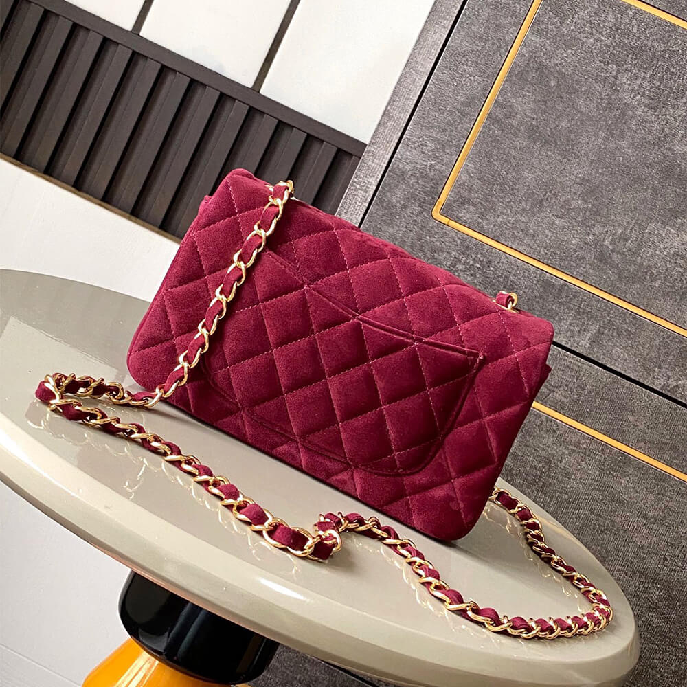 CHANEL SUEDE MINI FLAP BAG(HIGH-END GRADE) - Top Club