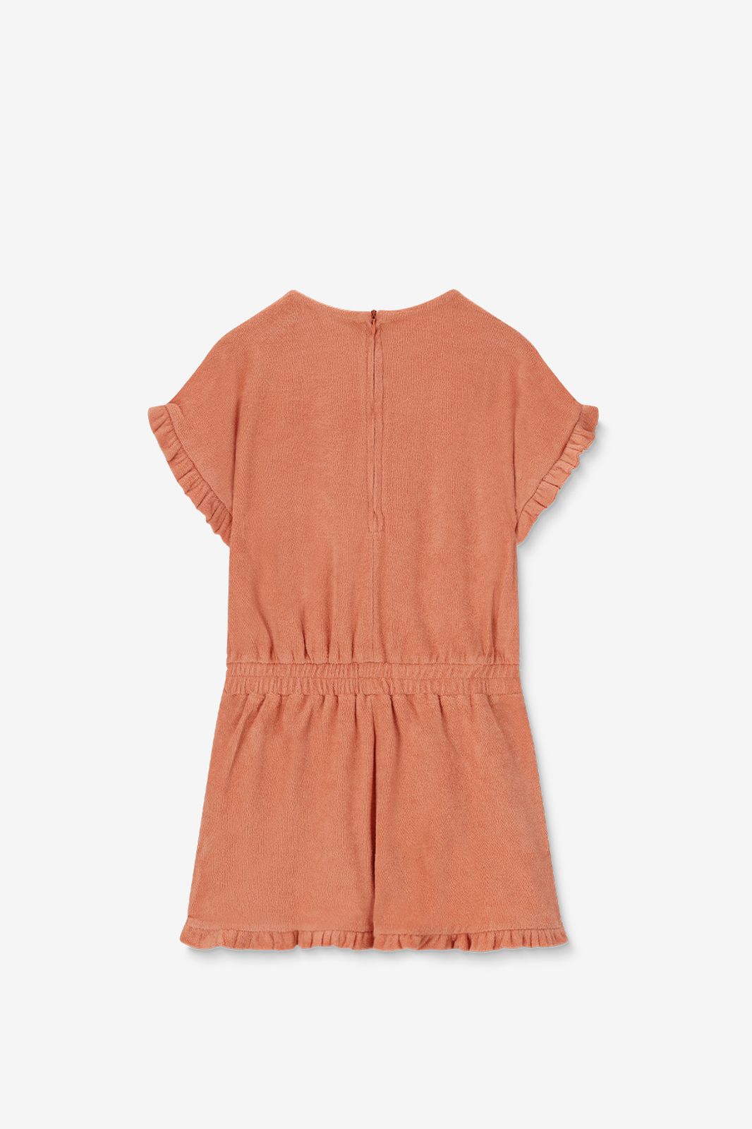 Oranje badstof jumpsuit