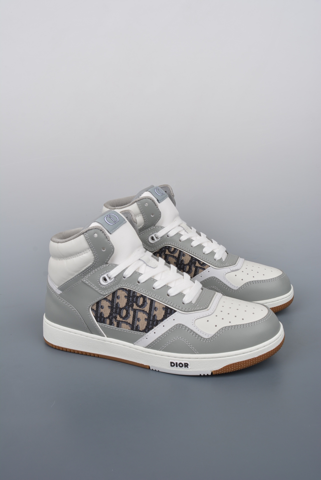 Dior B27 Sneakers High-Top Gray (AAA High Quality Version) - Sneaker Replica Workshop